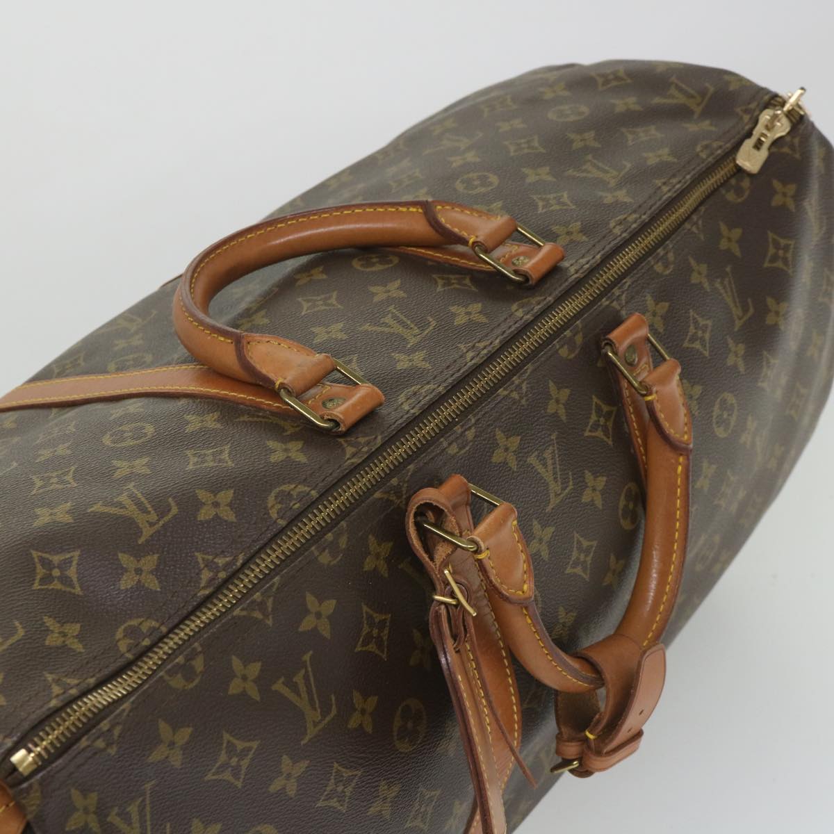LOUIS VUITTON Monogram Keepall 55 Boston Bag M41424 LV 57427