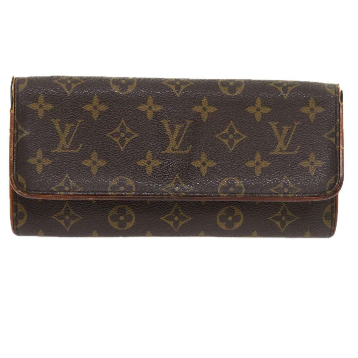 LOUIS VUITTON Monogram Pochette Twin GM Shoulder Bag M51852 LV 57433