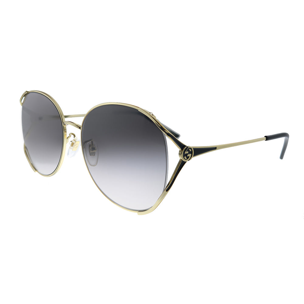 Gucci  GG 0650SK 001 Womens Round Sunglasses