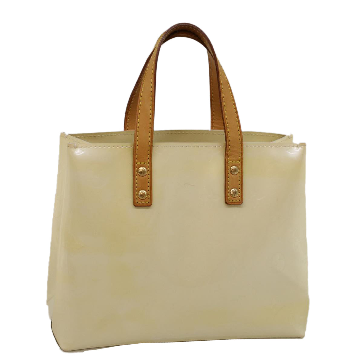 LOUIS VUITTON Monogram Vernis Reade PM Hand Bag Perle M91336 LV 57487