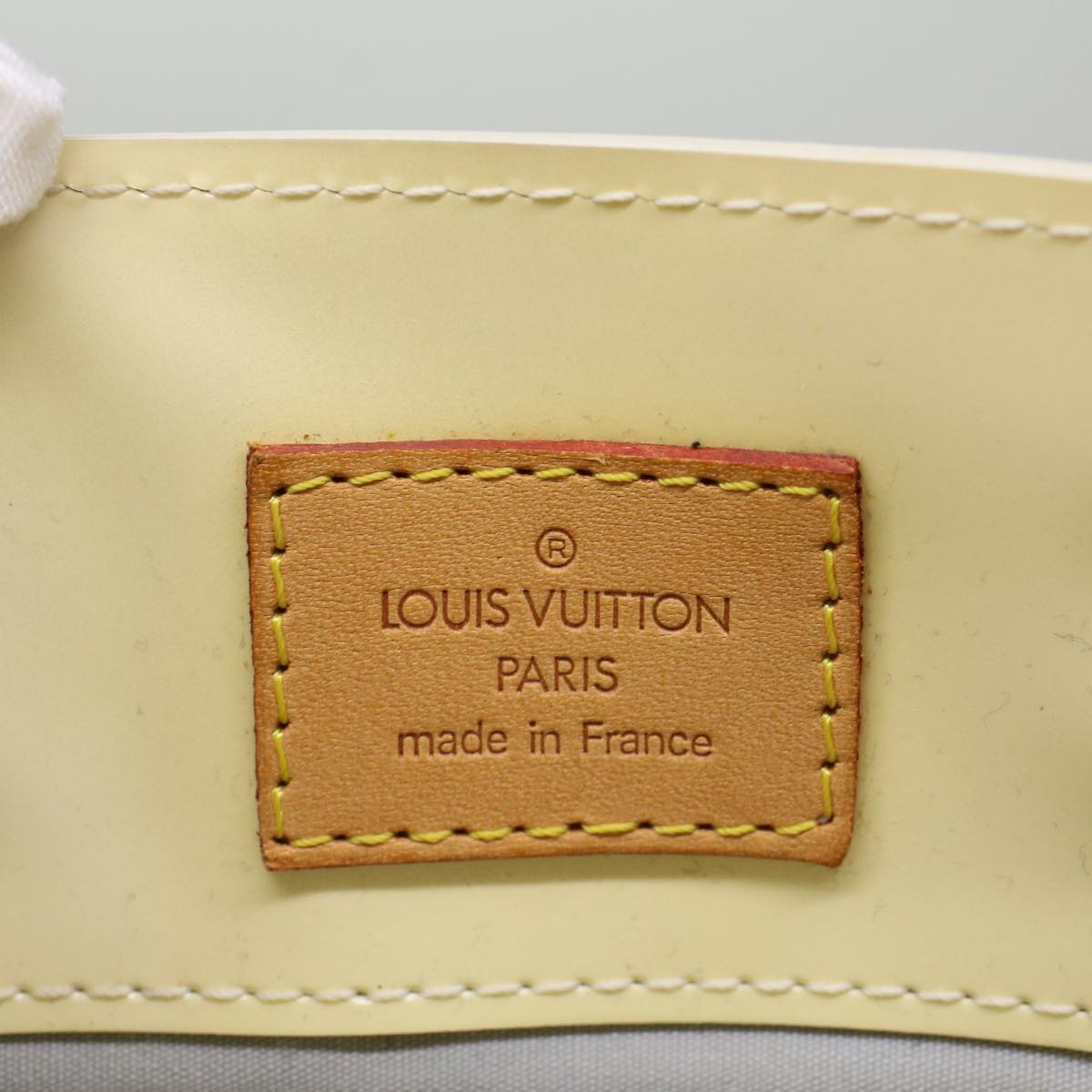 LOUIS VUITTON Monogram Vernis Reade PM Hand Bag Perle M91336 LV 57487