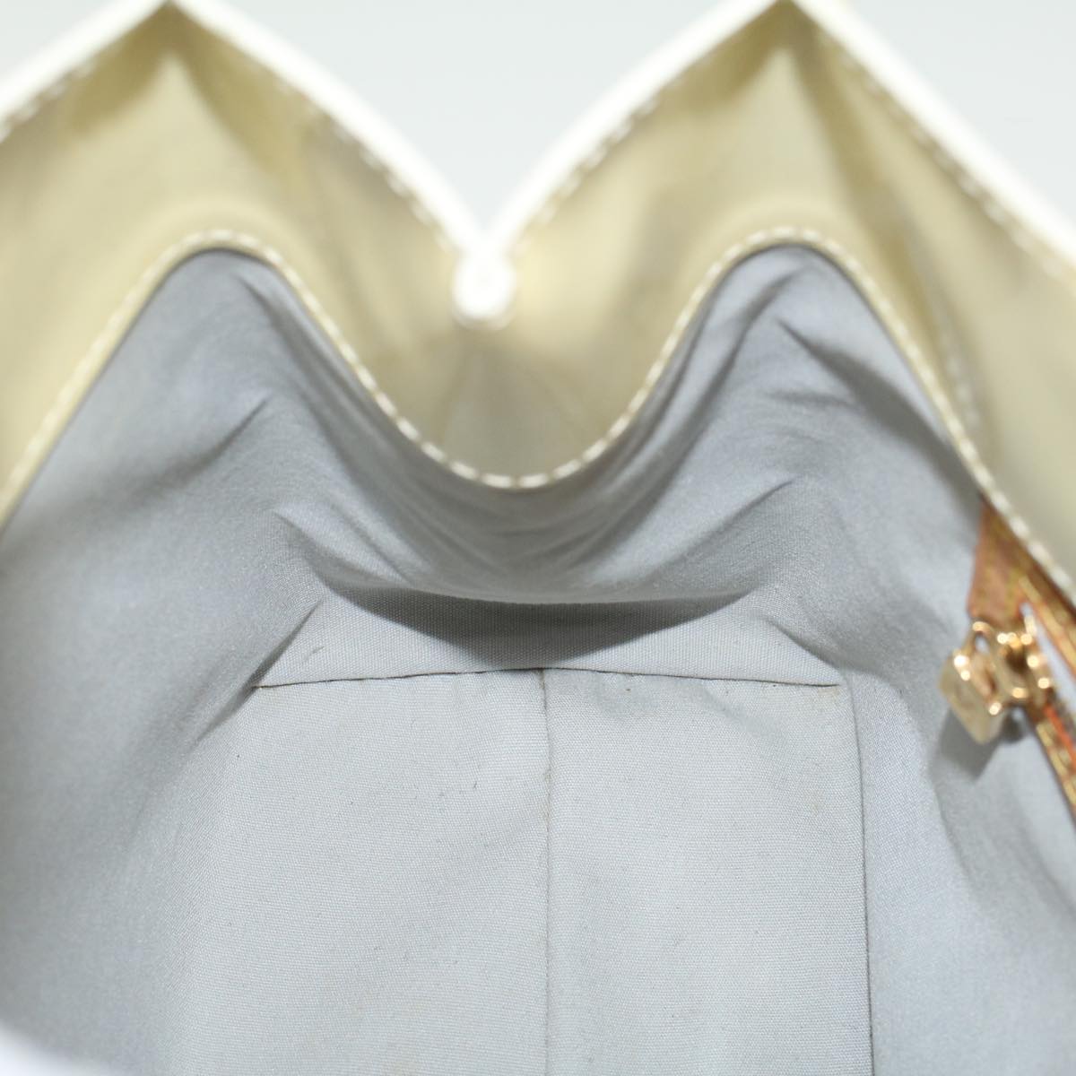 LOUIS VUITTON Monogram Vernis Reade PM Hand Bag Perle M91336 LV 57487