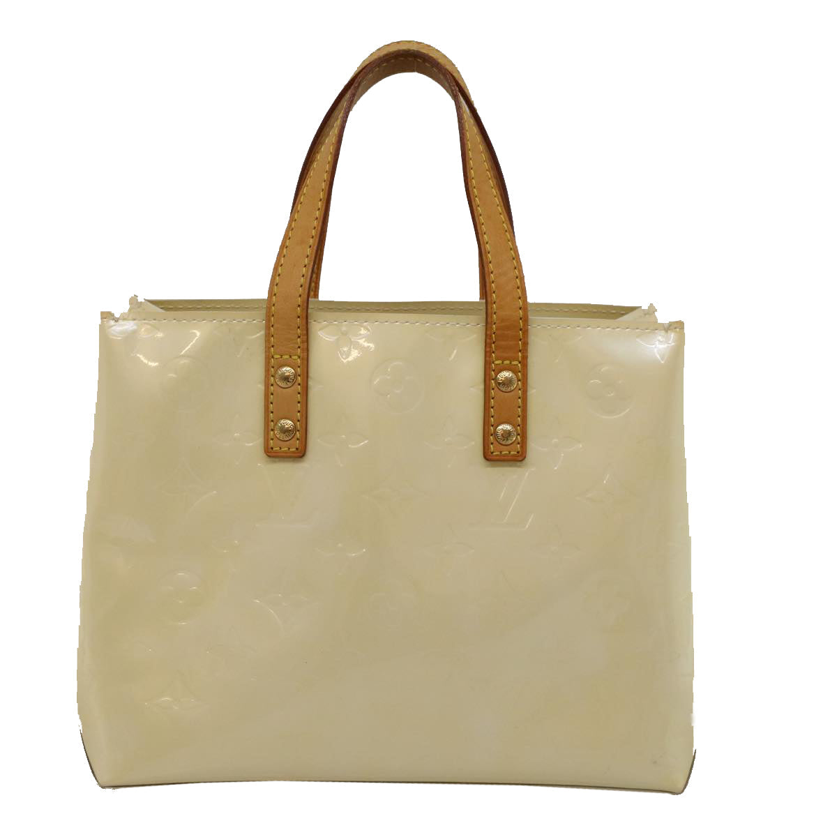 LOUIS VUITTON Monogram Vernis Reade PM Hand Bag Perle M91336 LV 57487