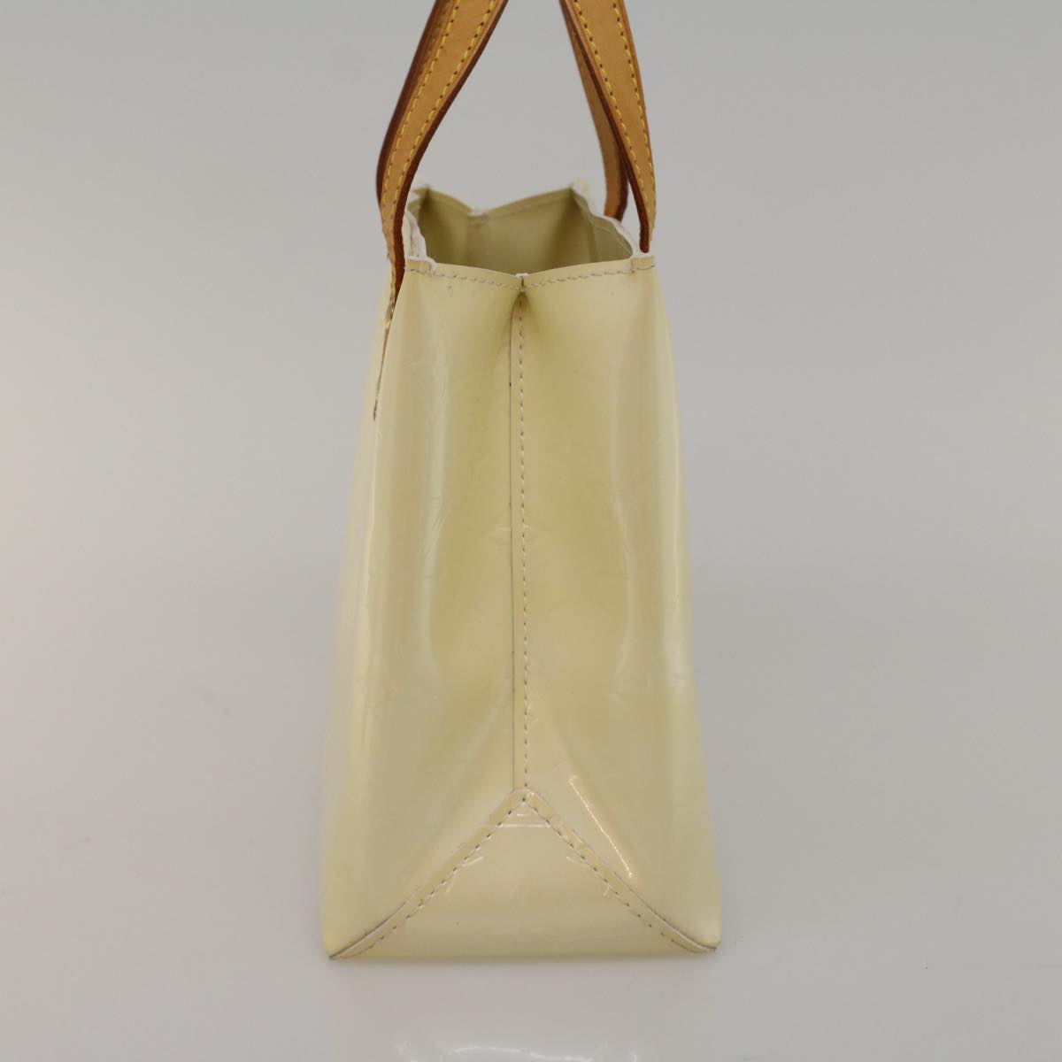 LOUIS VUITTON Monogram Vernis Reade PM Hand Bag Perle M91336 LV 57487