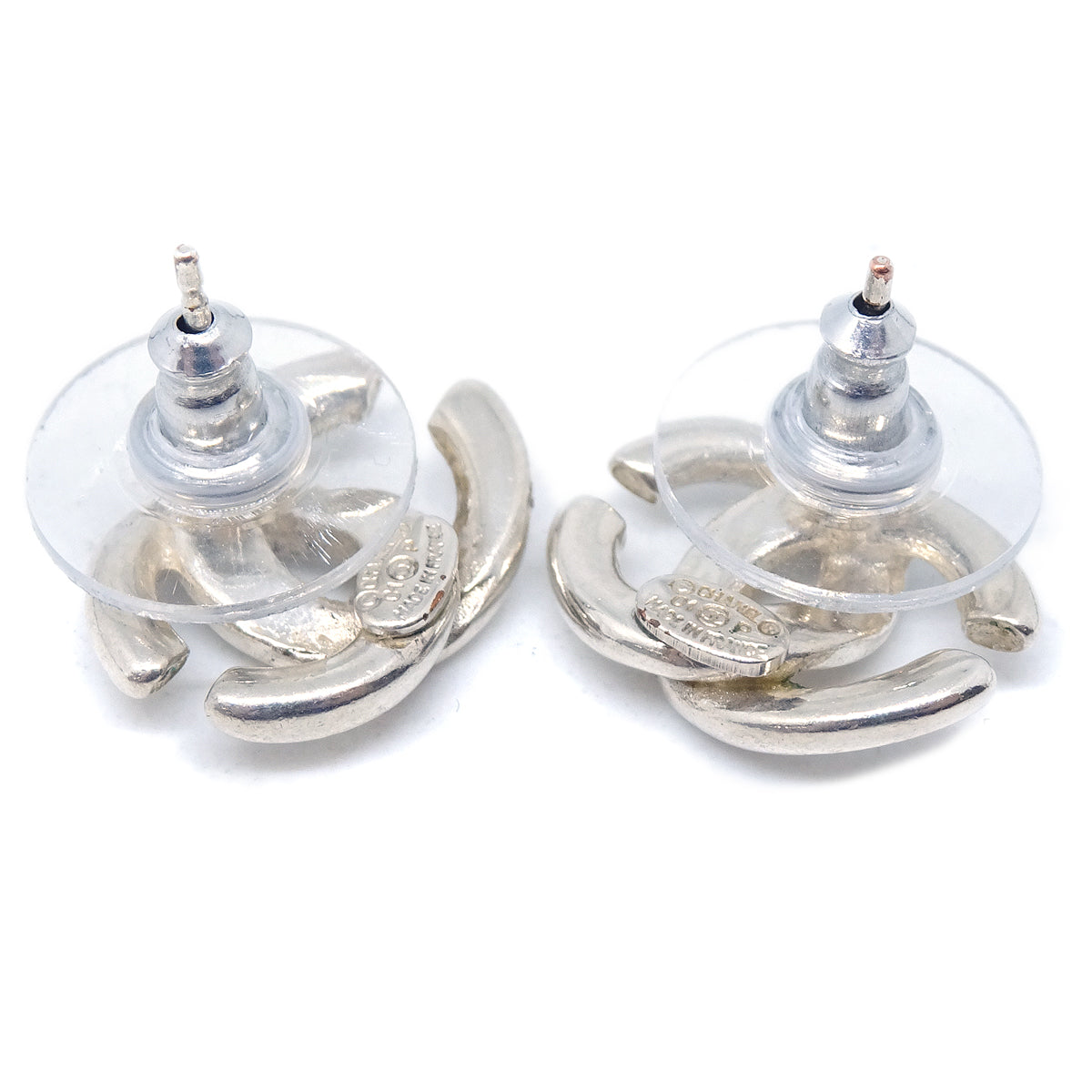 Chanel Piercing Earrings Silver 01P