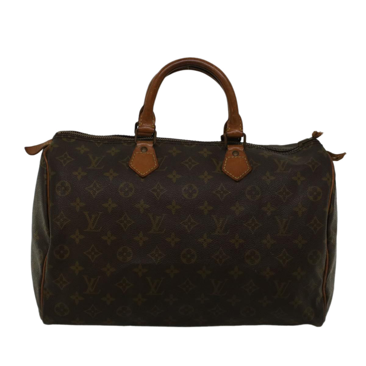LOUIS VUITTON Monogram Speedy 35 Hand Bag Vintage M41524 LV 57521