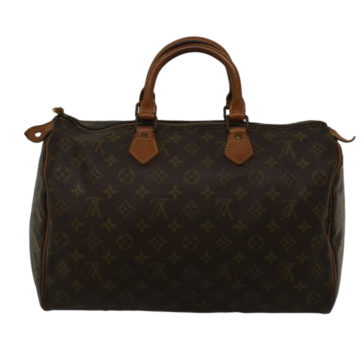 LOUIS VUITTON Monogram Speedy 35 Hand Bag Vintage M41524 LV 57521