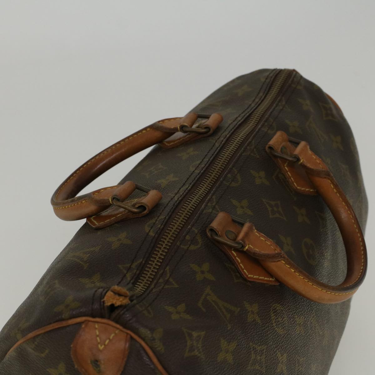 LOUIS VUITTON Monogram Speedy 35 Hand Bag Vintage M41524 LV 57521