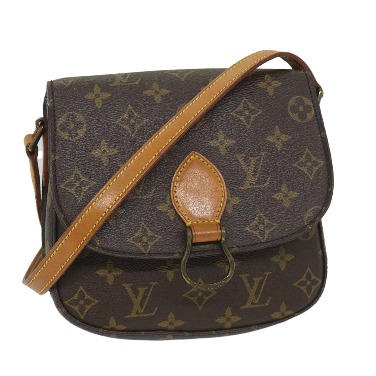 LOUIS VUITTON Monogram Saint Cloud MM Shoulder Bag M51243 LV 57528