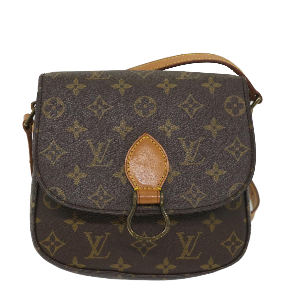 LOUIS VUITTON Monogram Saint Cloud MM Shoulder Bag M51243 LV 57528
