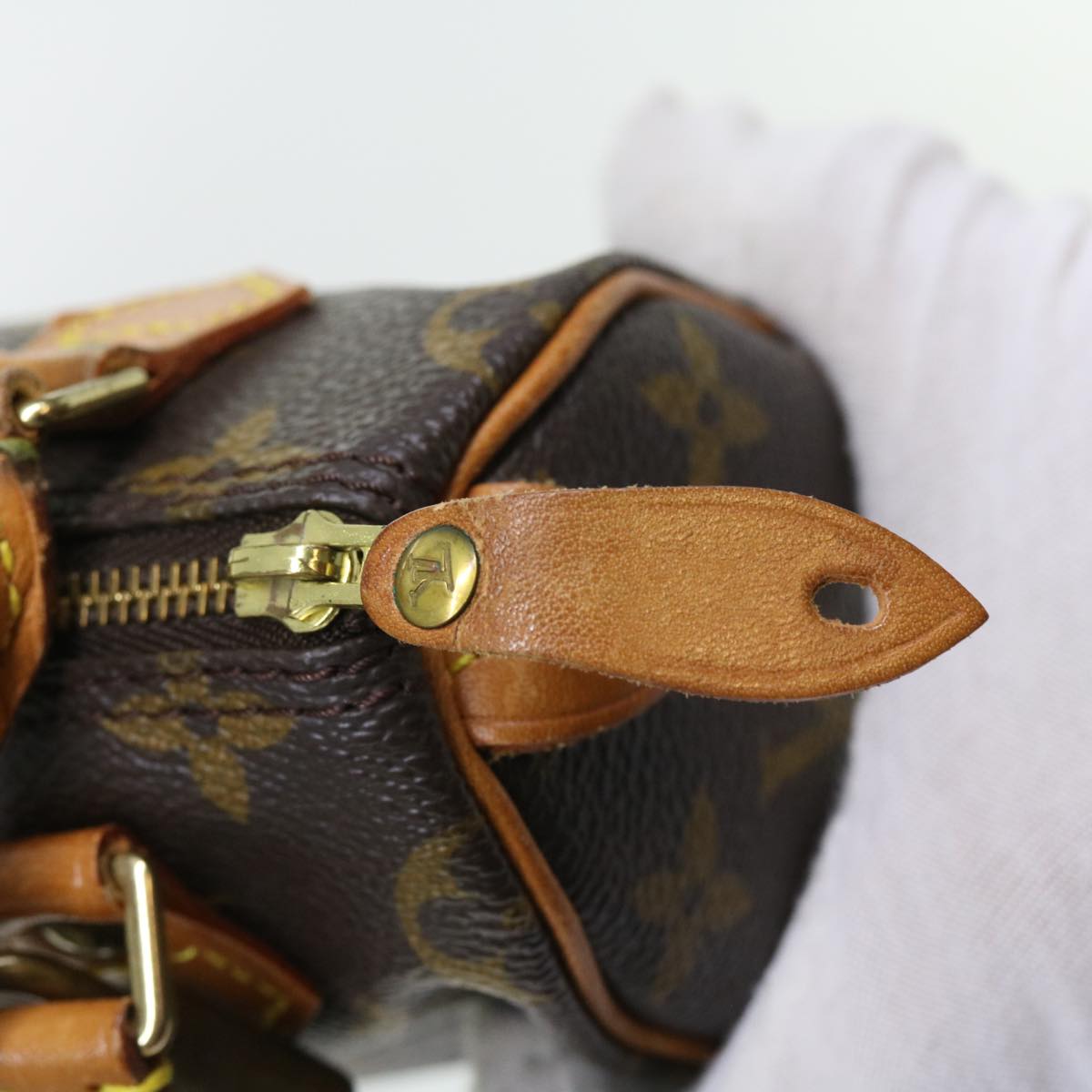 LOUIS VUITTON Monogram Mini Speedy Hand Bag M41534 LV 57613