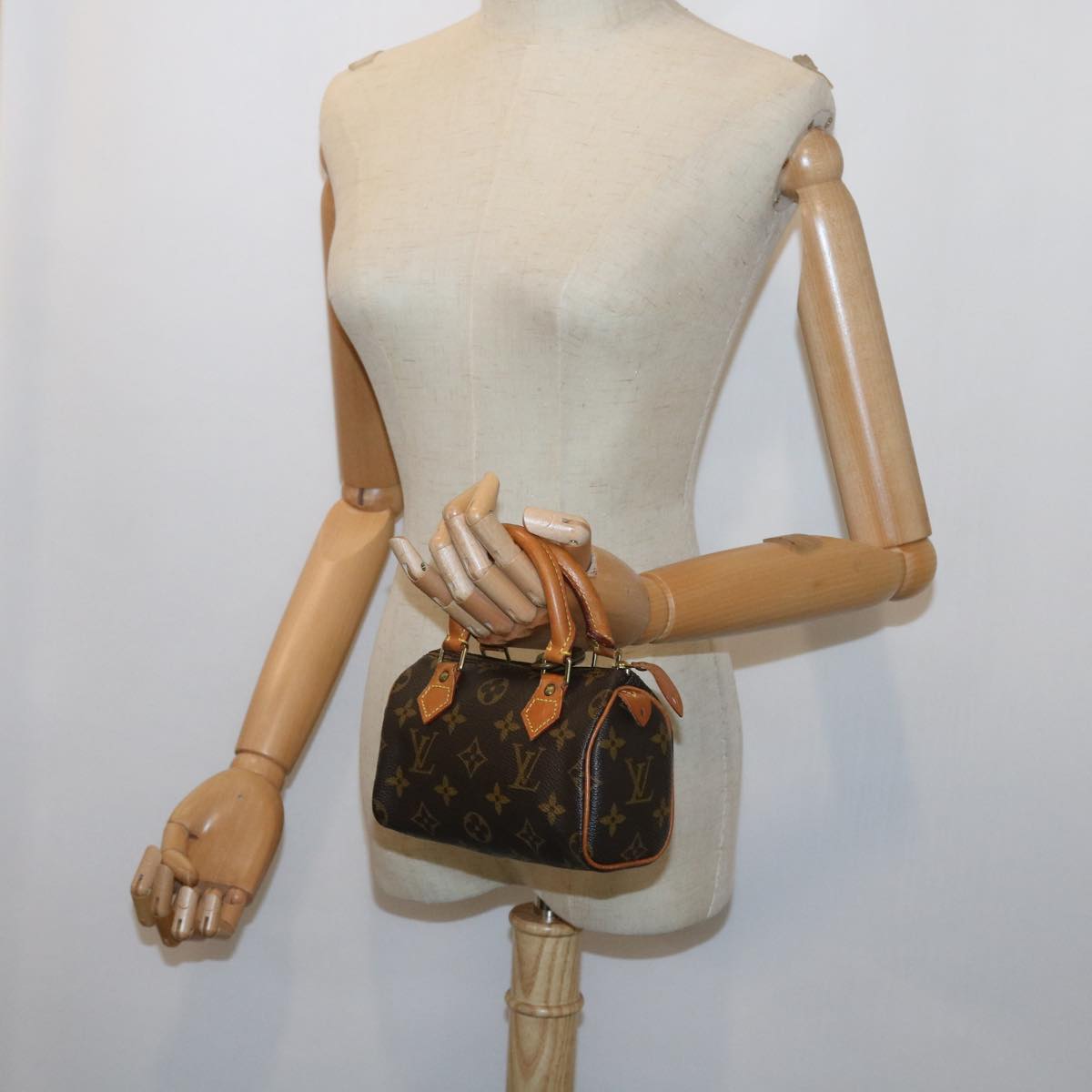 LOUIS VUITTON Monogram Mini Speedy Hand Bag M41534 LV 57613