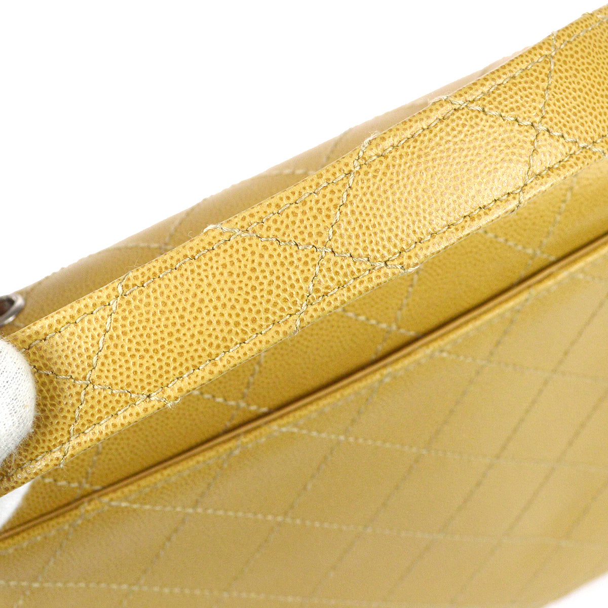 Luxury Chanel 1997-1999 Letter Flap Handbag Beige Caviar