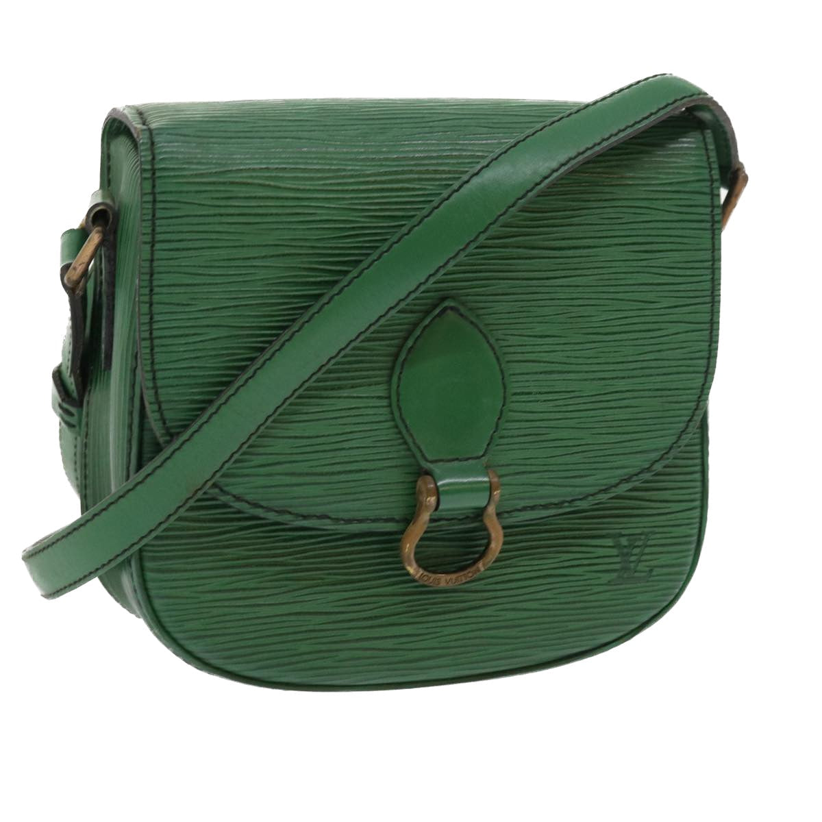 LOUIS VUITTON Epi Saint Cloud PM Shoulder Bag Green M52214 LV 57620