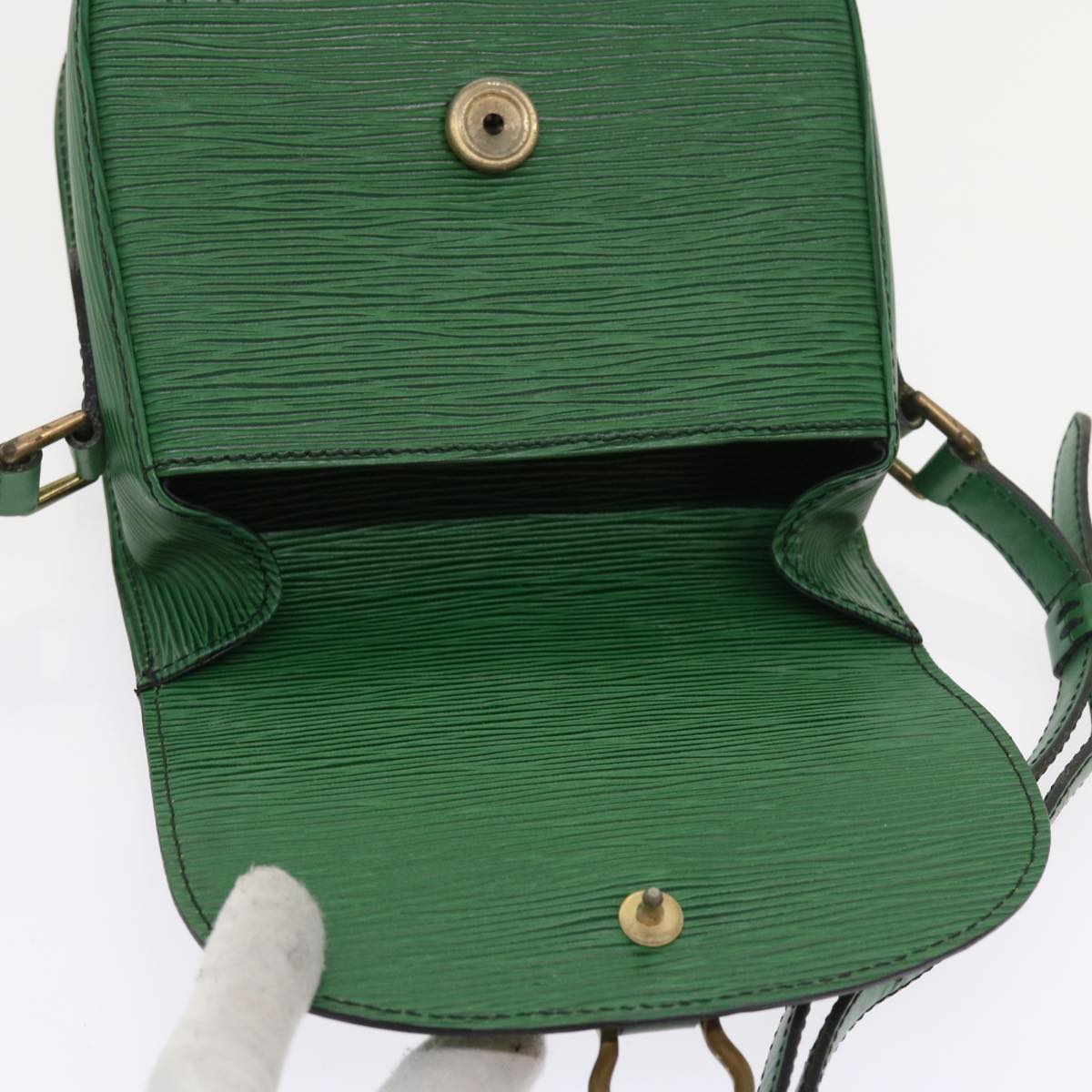 LOUIS VUITTON Epi Saint Cloud PM Shoulder Bag Green M52214 LV 57620