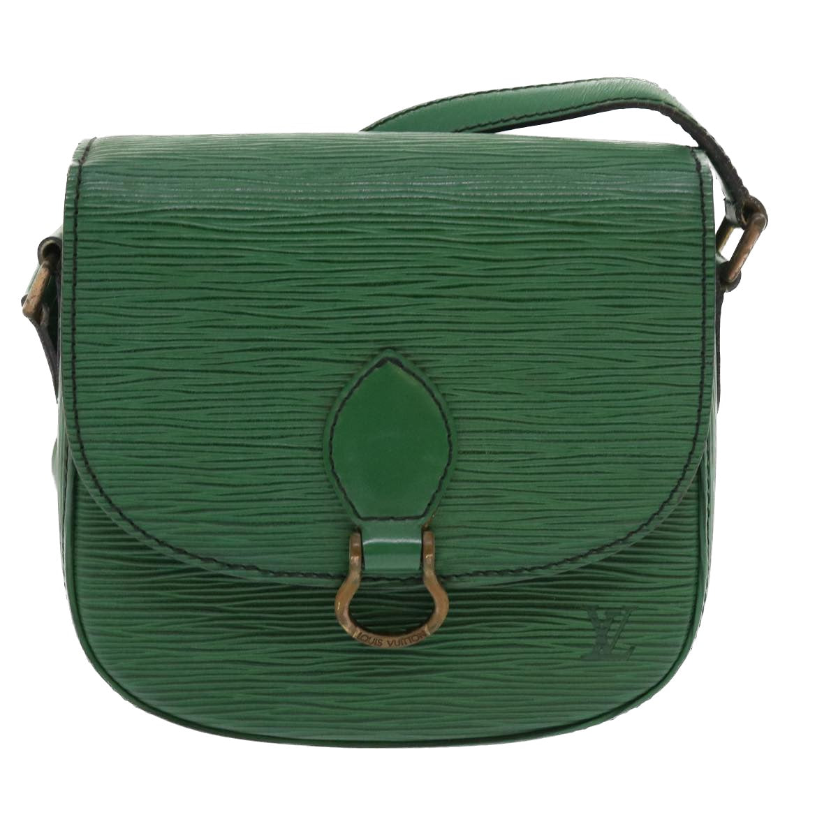 LOUIS VUITTON Epi Saint Cloud PM Shoulder Bag Green M52214 LV 57620