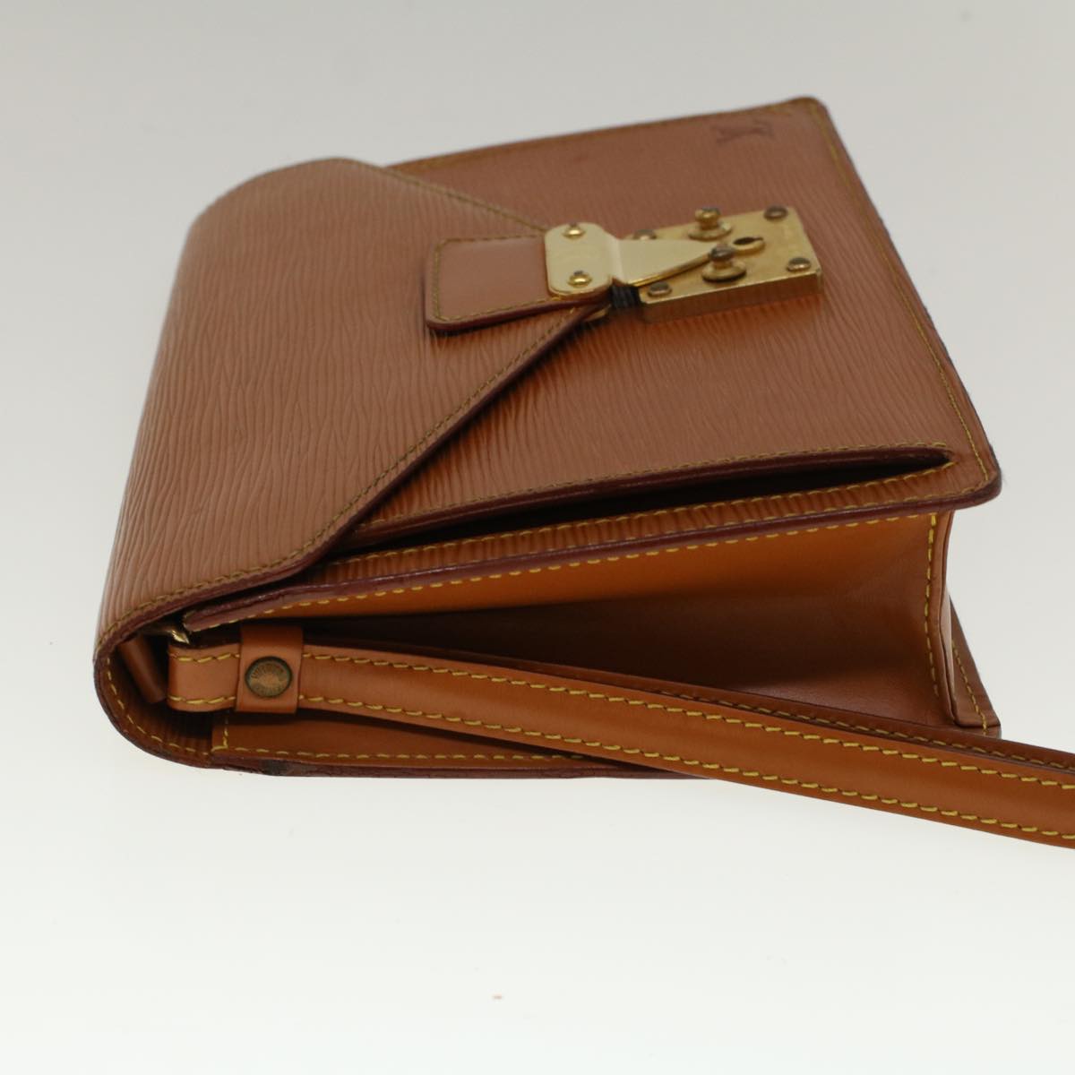 LOUIS VUITTON Epi Sellier Dragonne Clutch Bag Zipangu Gold M52618 LV 57624