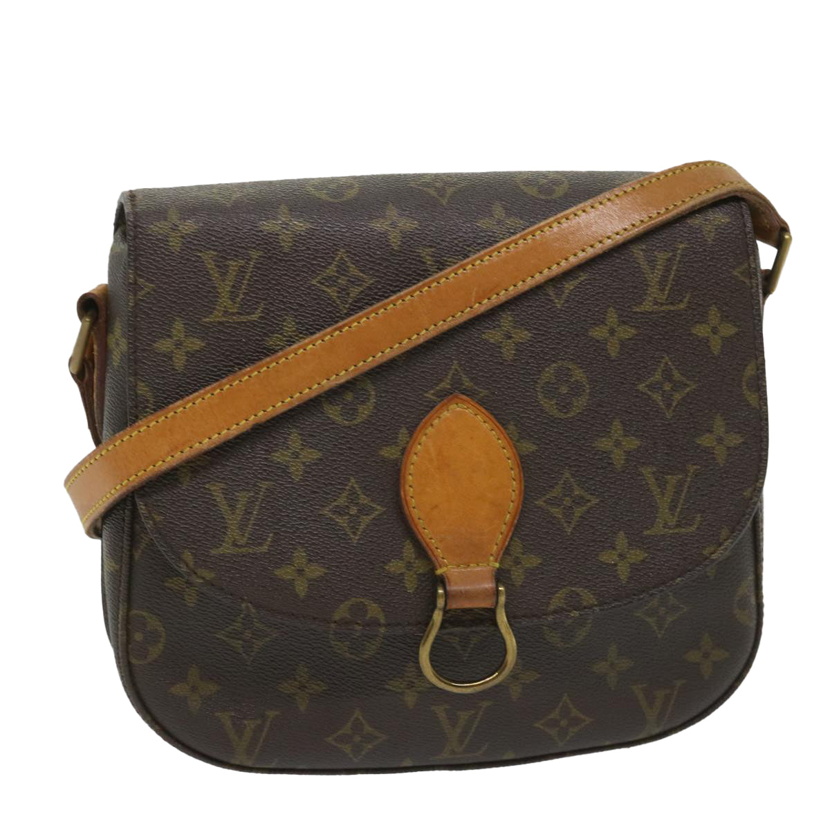 LOUIS VUITTON Monogram Saint Cloud GM Shoulder Bag Vintage M51242 LV 57656