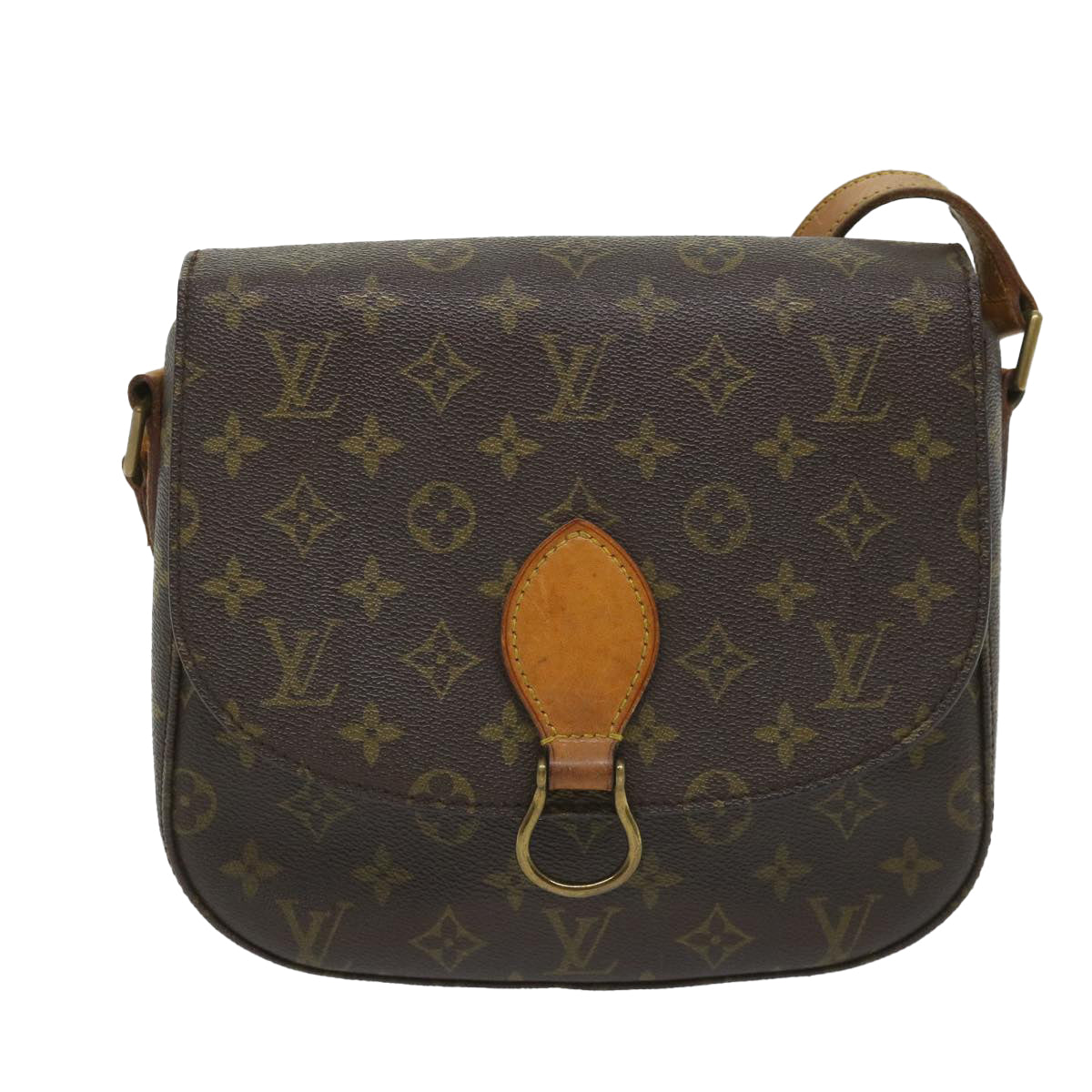 LOUIS VUITTON Monogram Saint Cloud GM Shoulder Bag Vintage M51242 LV 57656