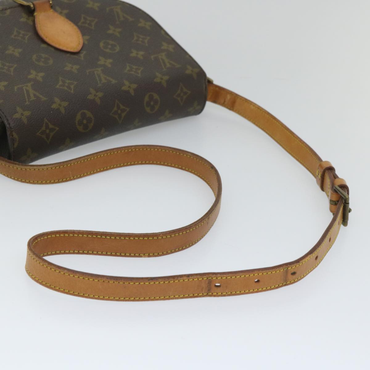 LOUIS VUITTON Monogram Saint Cloud GM Shoulder Bag Vintage M51242 LV 57656