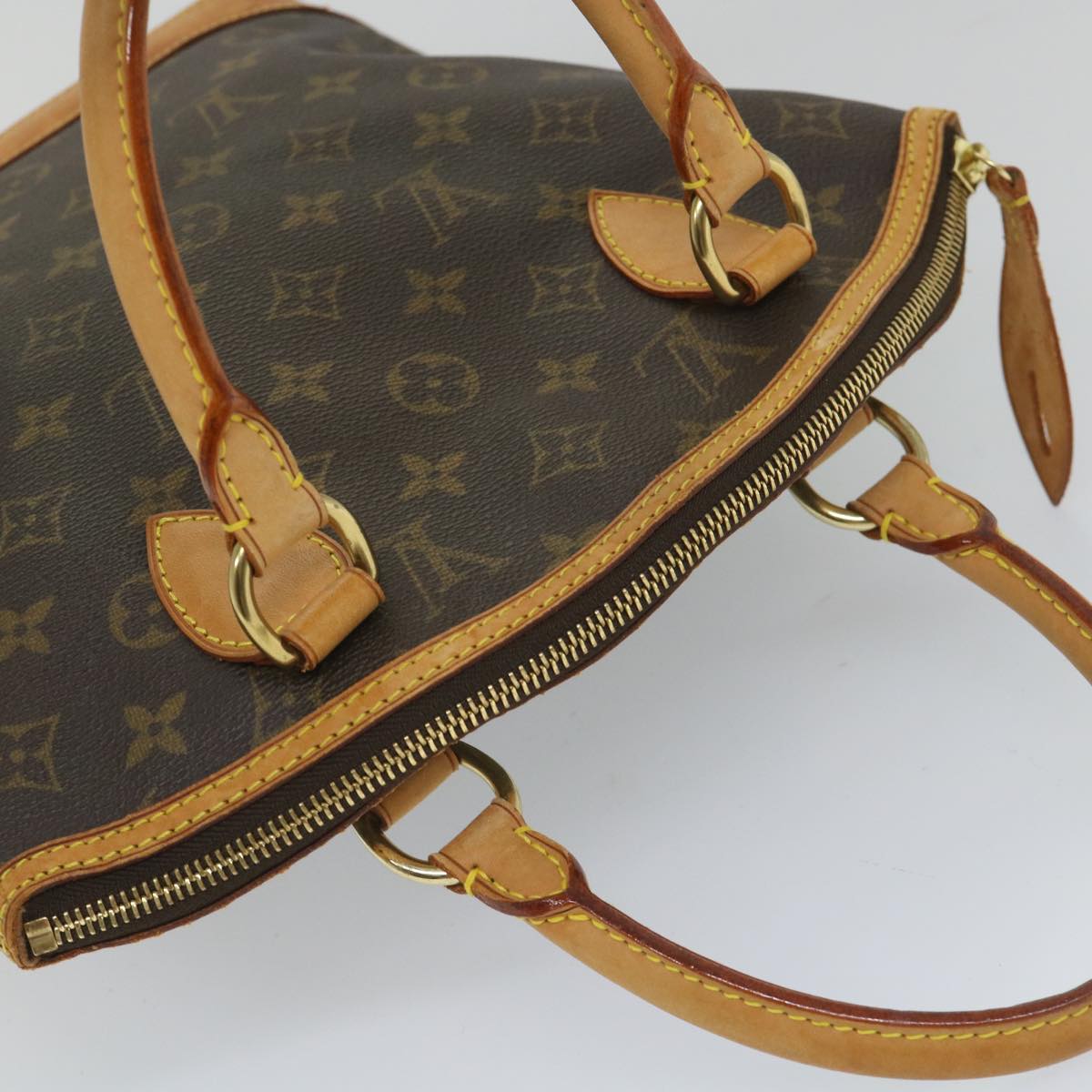 LOUIS VUITTON Monogram Lockit Hand Bag M40102 LV 57677