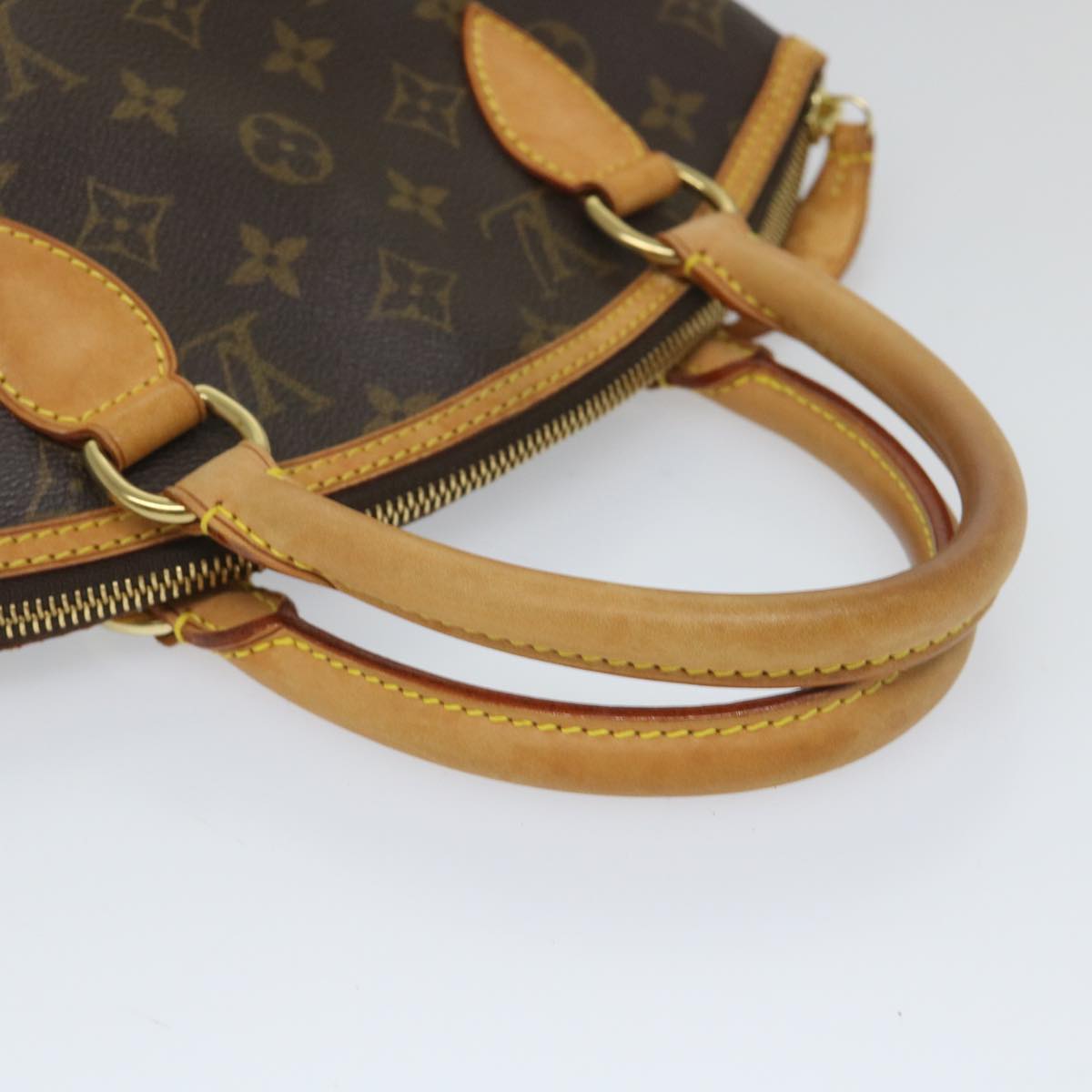 LOUIS VUITTON Monogram Lockit Hand Bag M40102 LV 57677