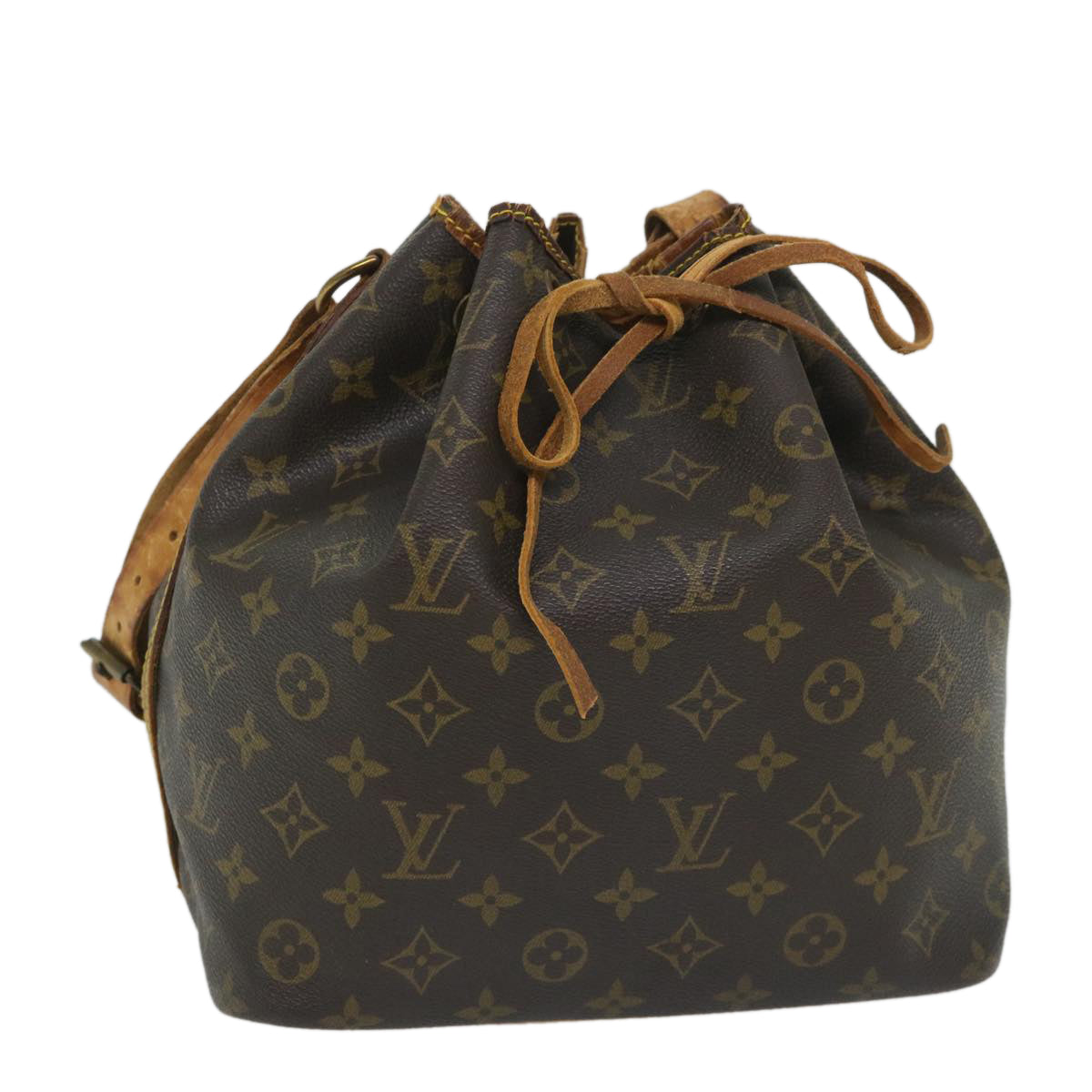 LOUIS VUITTON Monogram Petit Noe Shoulder Bag M42226 LV 57692
