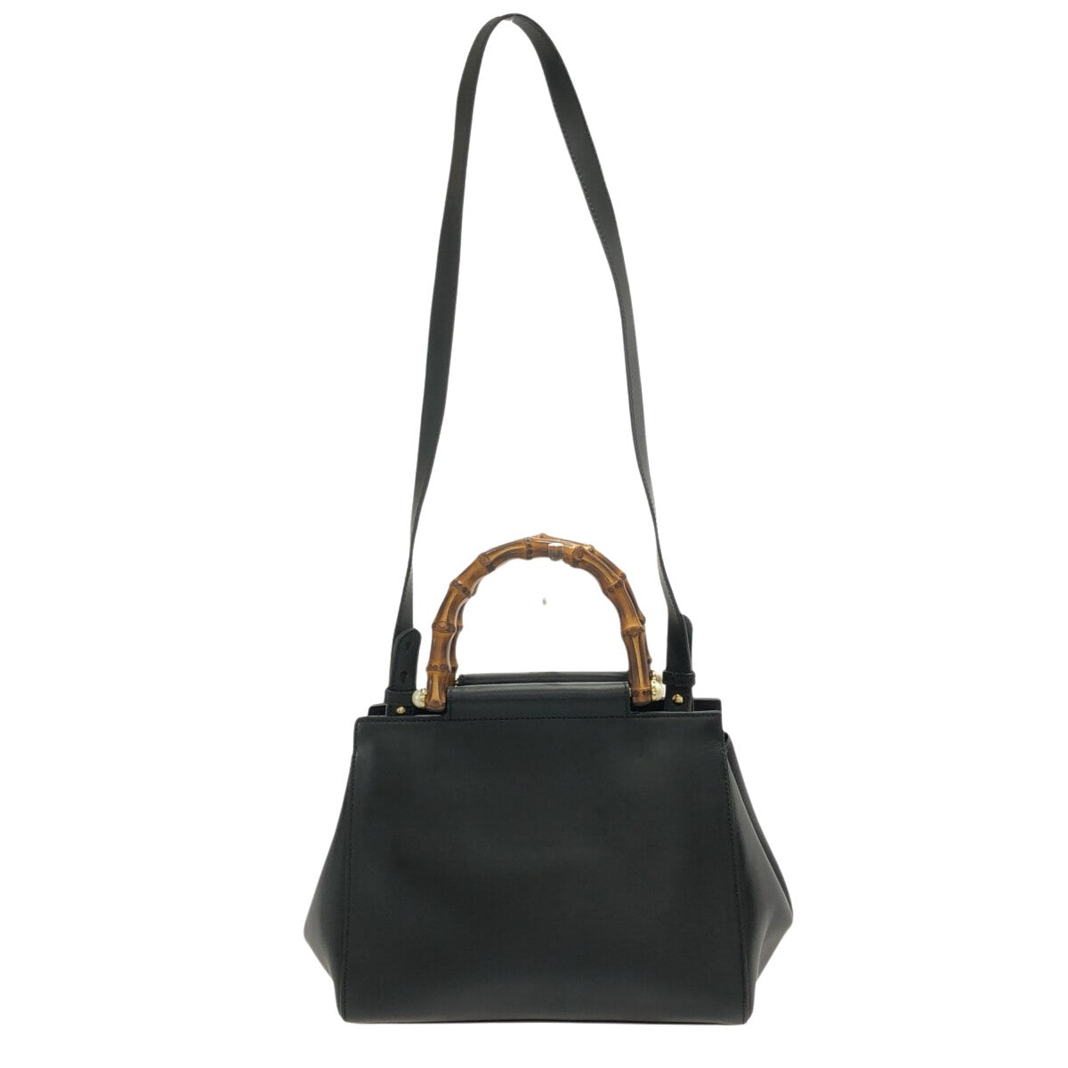 Gucci Bamboo  Leather Tote Bag