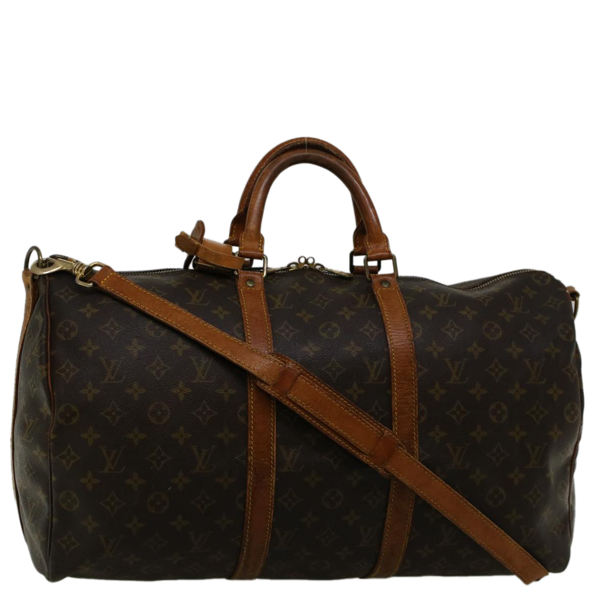 LOUIS VUITTON Monogram Keepall Bandouliere 50 Boston Bag M41416 LV 57710