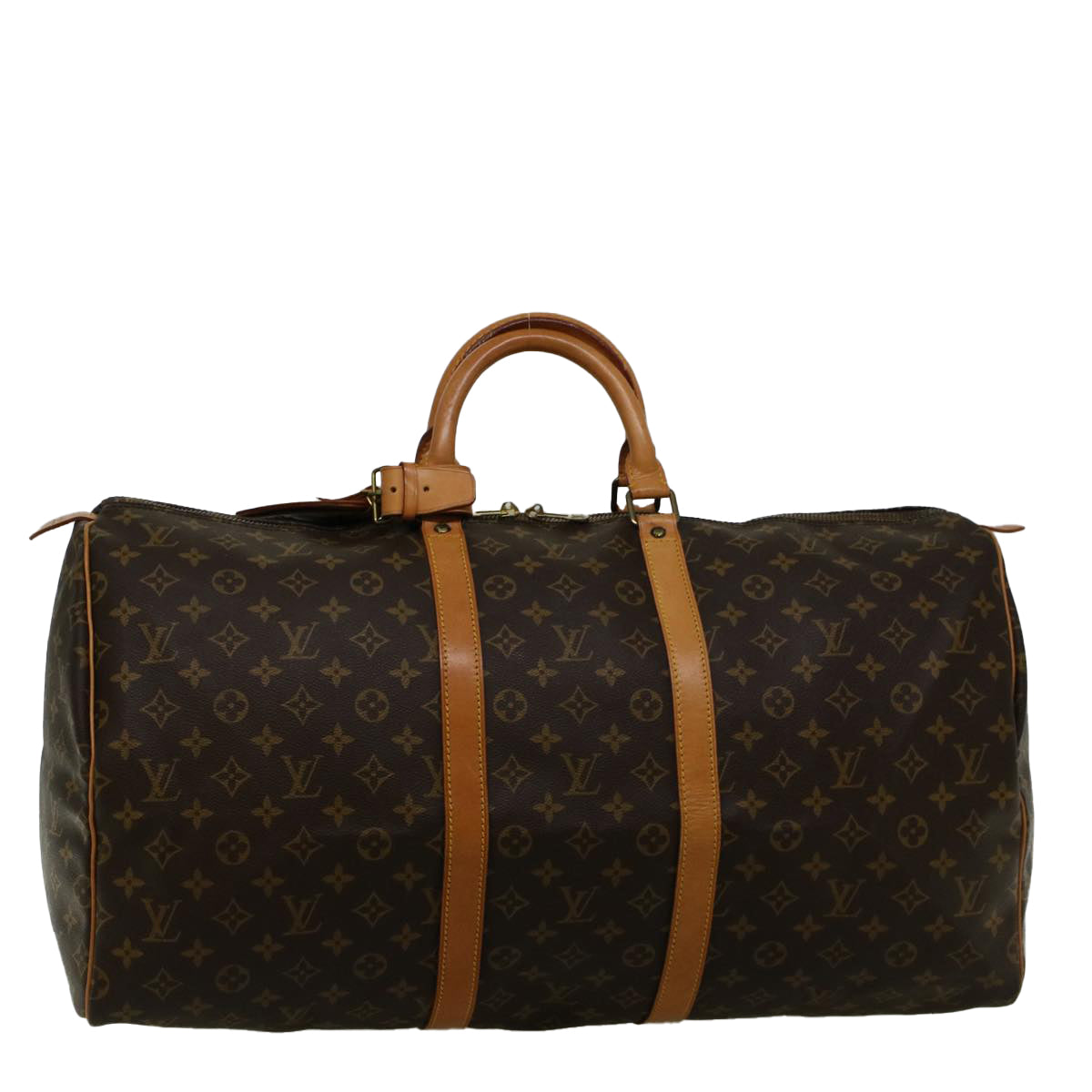 LOUIS VUITTON Monogram Keepall 55 Boston Bag M41424 LV 57713