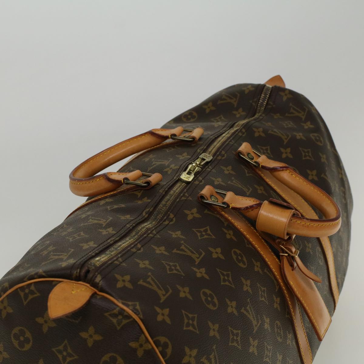 LOUIS VUITTON Monogram Keepall 55 Boston Bag M41424 LV 57713