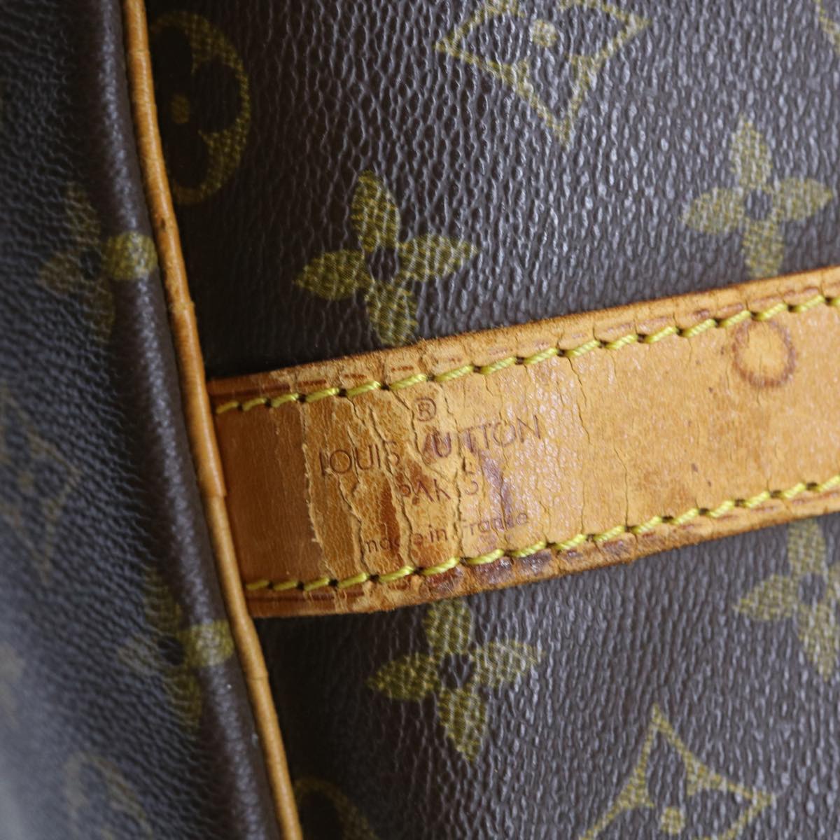 LOUIS VUITTON Monogram Keepall Bandouliere 60 Boston Bag M41412 LV 57717
