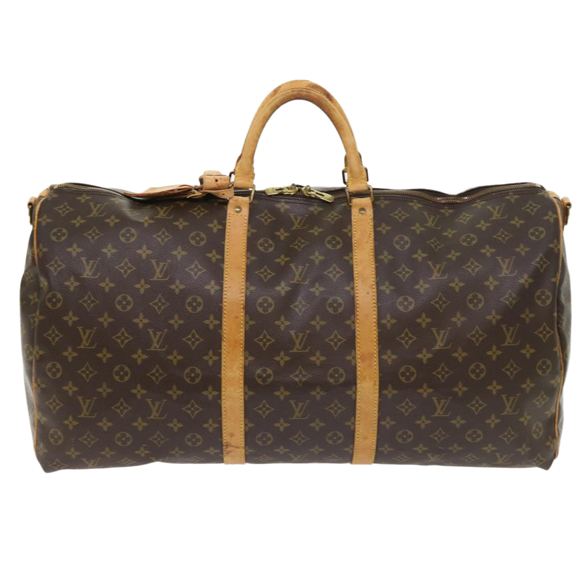 LOUIS VUITTON Monogram Keepall Bandouliere 60 Boston Bag M41412 LV 57717
