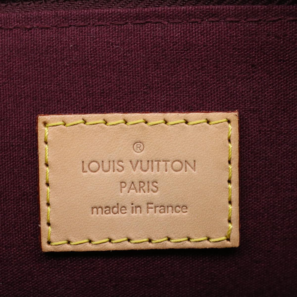 LOUIS VUITTON Monogram Vernis Alma PM Hand Bag Rouge Favist M91691 LV 57728