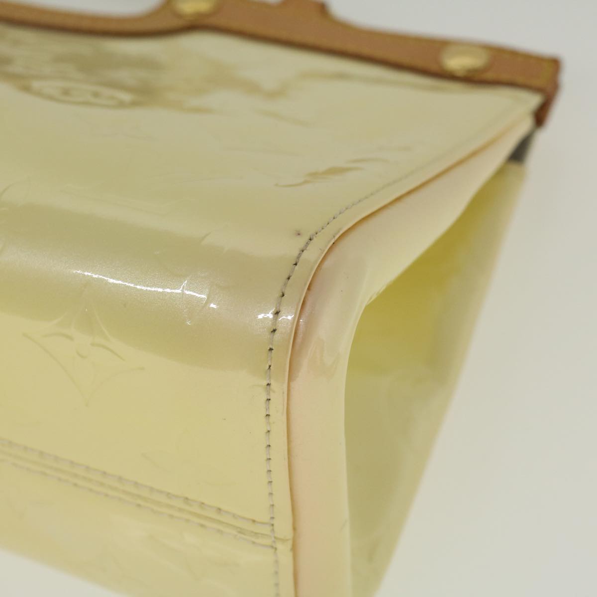 LOUIS VUITTON Monogram Vernis Roxbury Drive Hand Bag Perle M91374 LV 57729