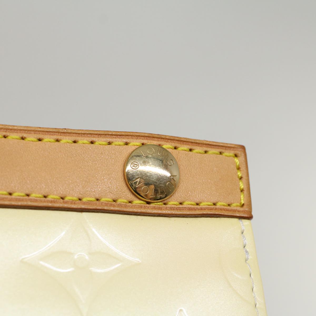 LOUIS VUITTON Monogram Vernis Roxbury Drive Hand Bag Perle M91374 LV 57729