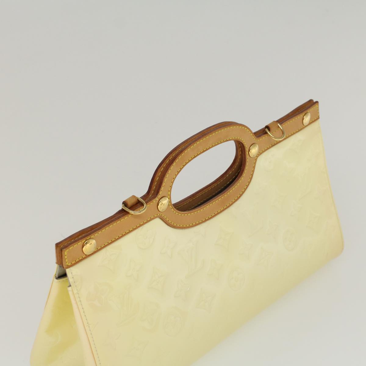 LOUIS VUITTON Monogram Vernis Roxbury Drive Hand Bag Perle M91374 LV 57729