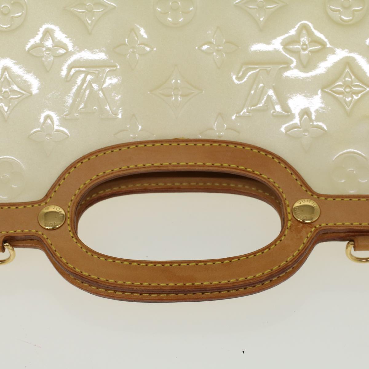 LOUIS VUITTON Monogram Vernis Roxbury Drive Hand Bag Perle M91374 LV 57729