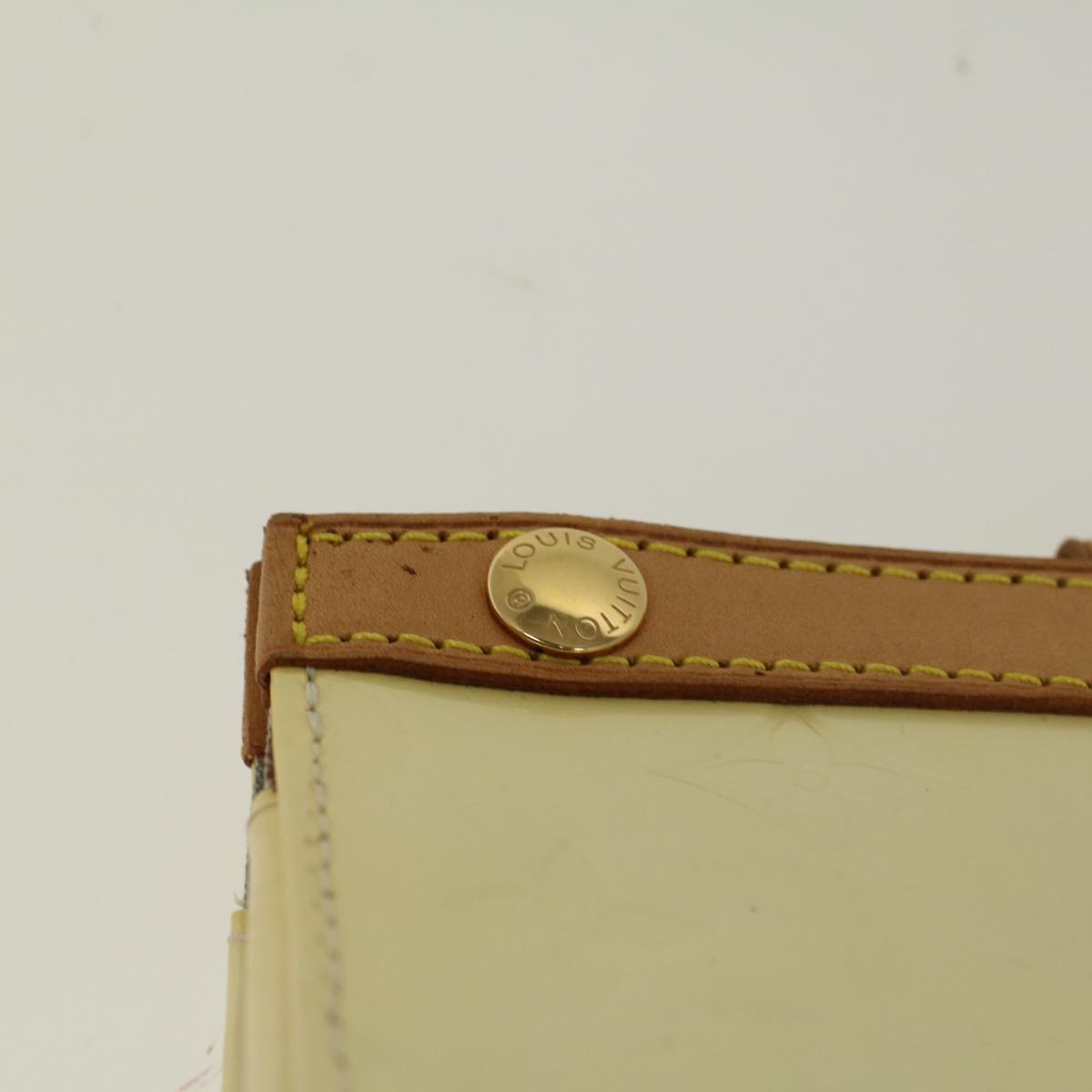 LOUIS VUITTON Monogram Vernis Roxbury Drive Hand Bag Perle M91374 LV 57730