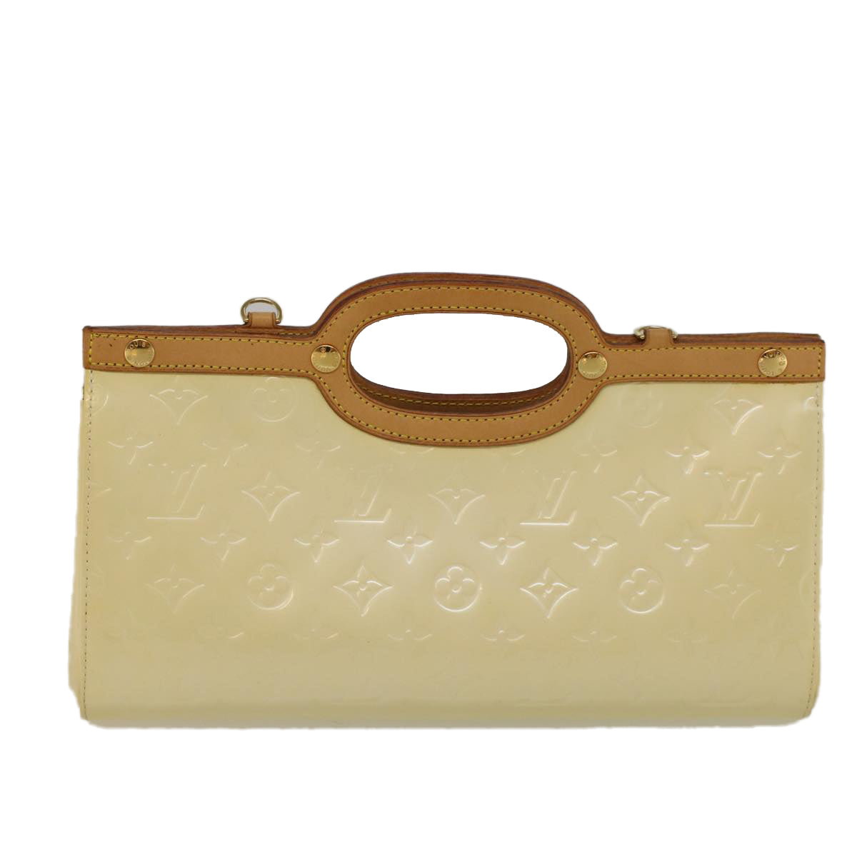 LOUIS VUITTON Monogram Vernis Roxbury Drive Hand Bag Perle M91374 LV 57730