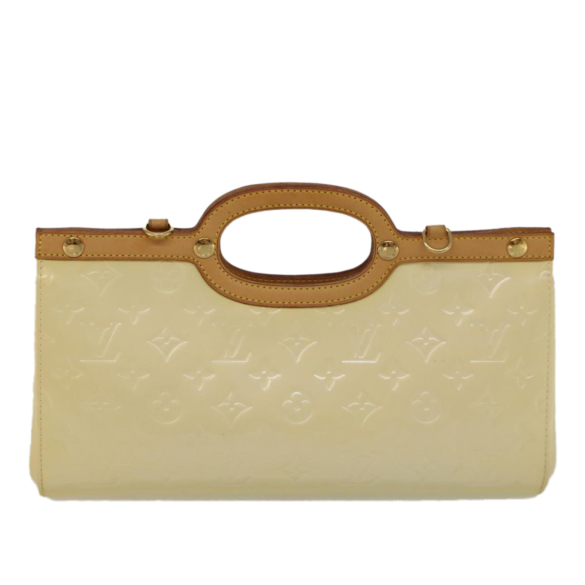 LOUIS VUITTON Monogram Vernis Roxbury Drive Hand Bag Perle M91374 LV 57730