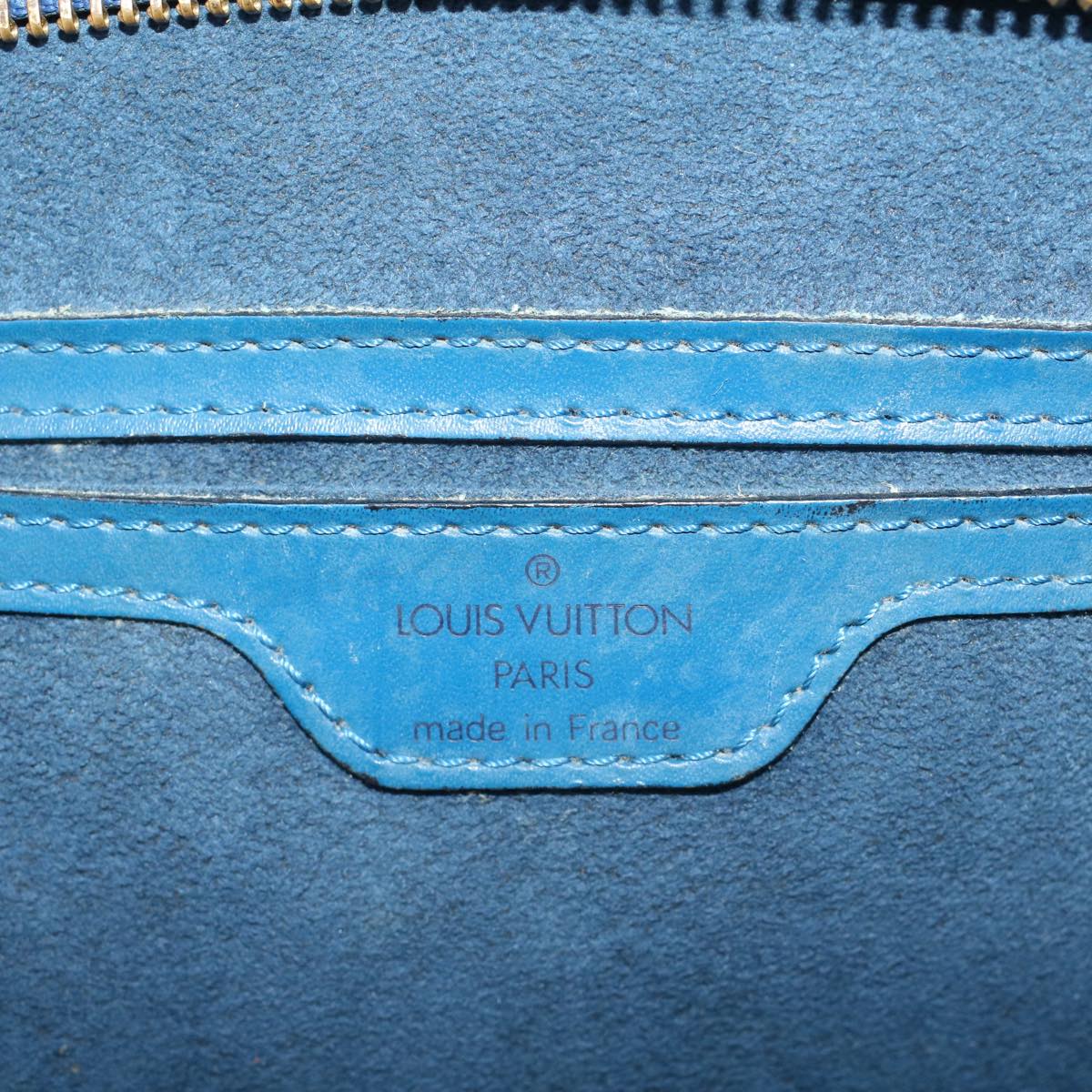 LOUIS VUITTON Epi Saint Jacques Hand Bag Blue M52265 LV 57732