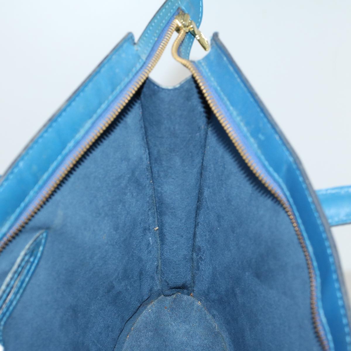 LOUIS VUITTON Epi Saint Jacques Hand Bag Blue M52265 LV 57732