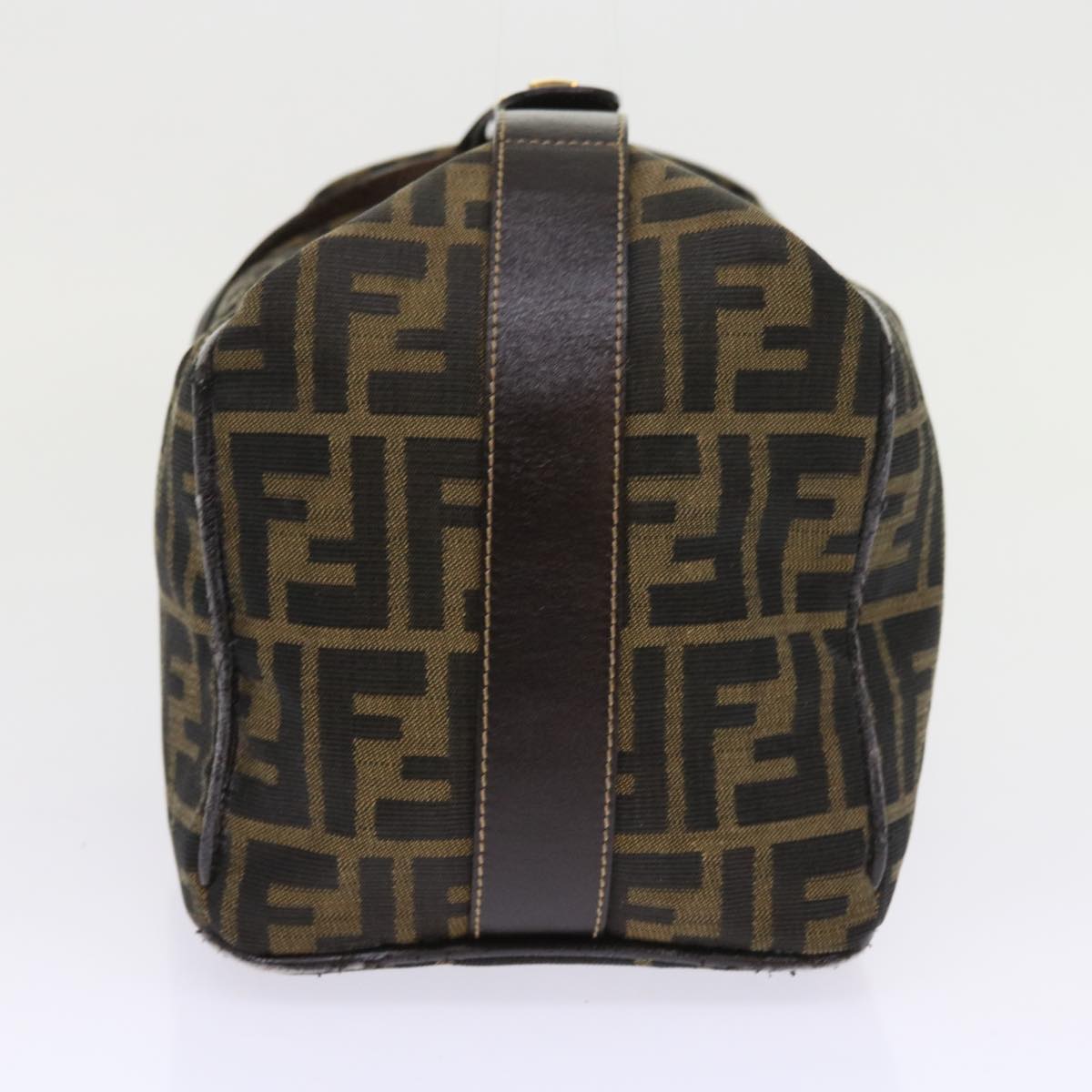 Luxury FendiZucca Canvas Vanity Cosmetic Pouch Black Brown57793