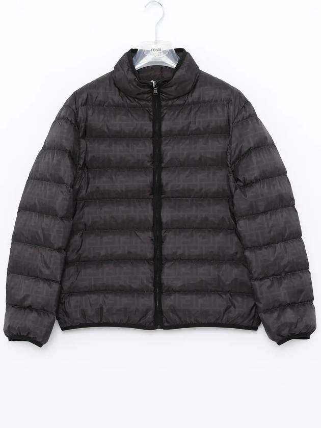 Luxury Fendi Kids Monogram Pattern Padding Black