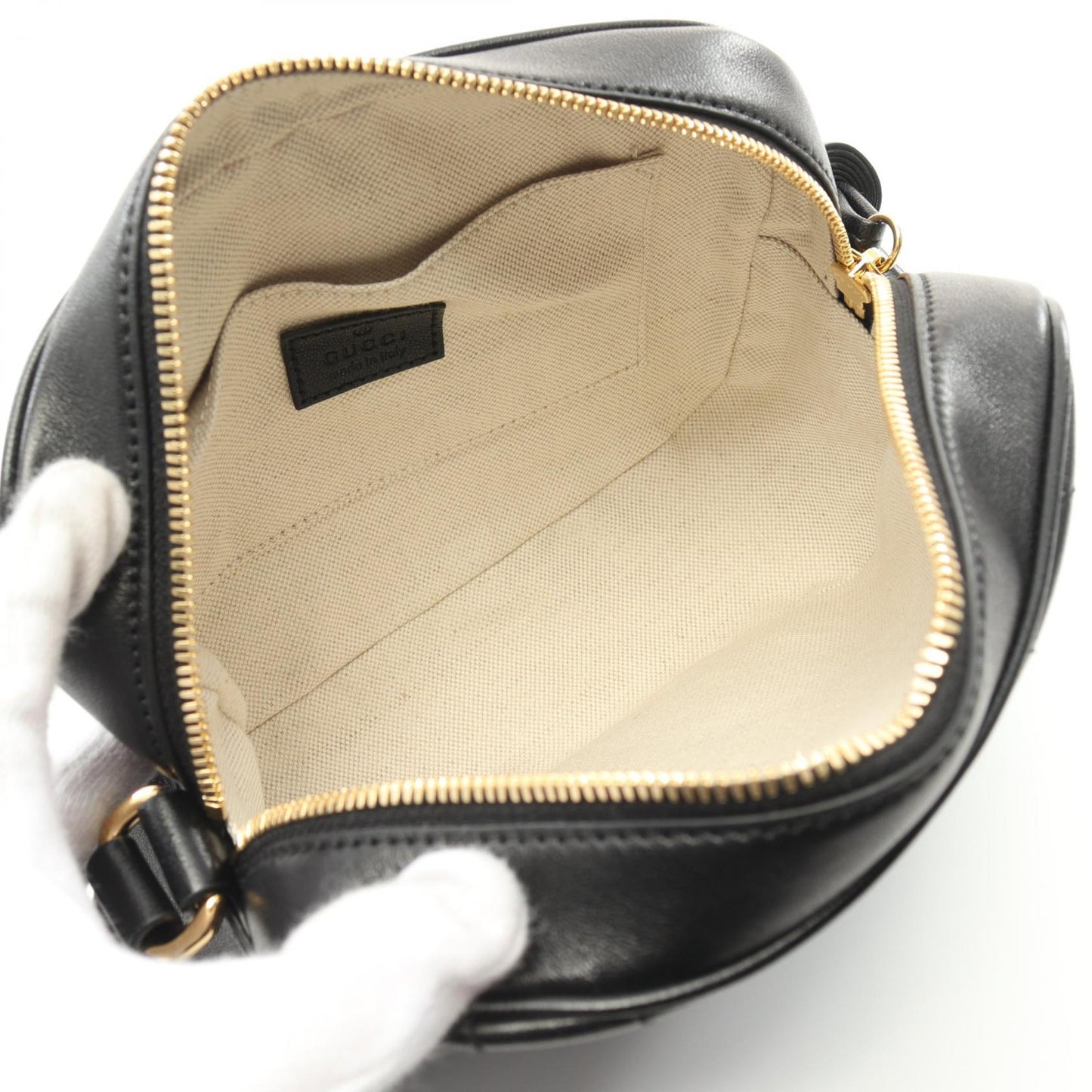Gucci Blondie Leather Shoulder Bag Black