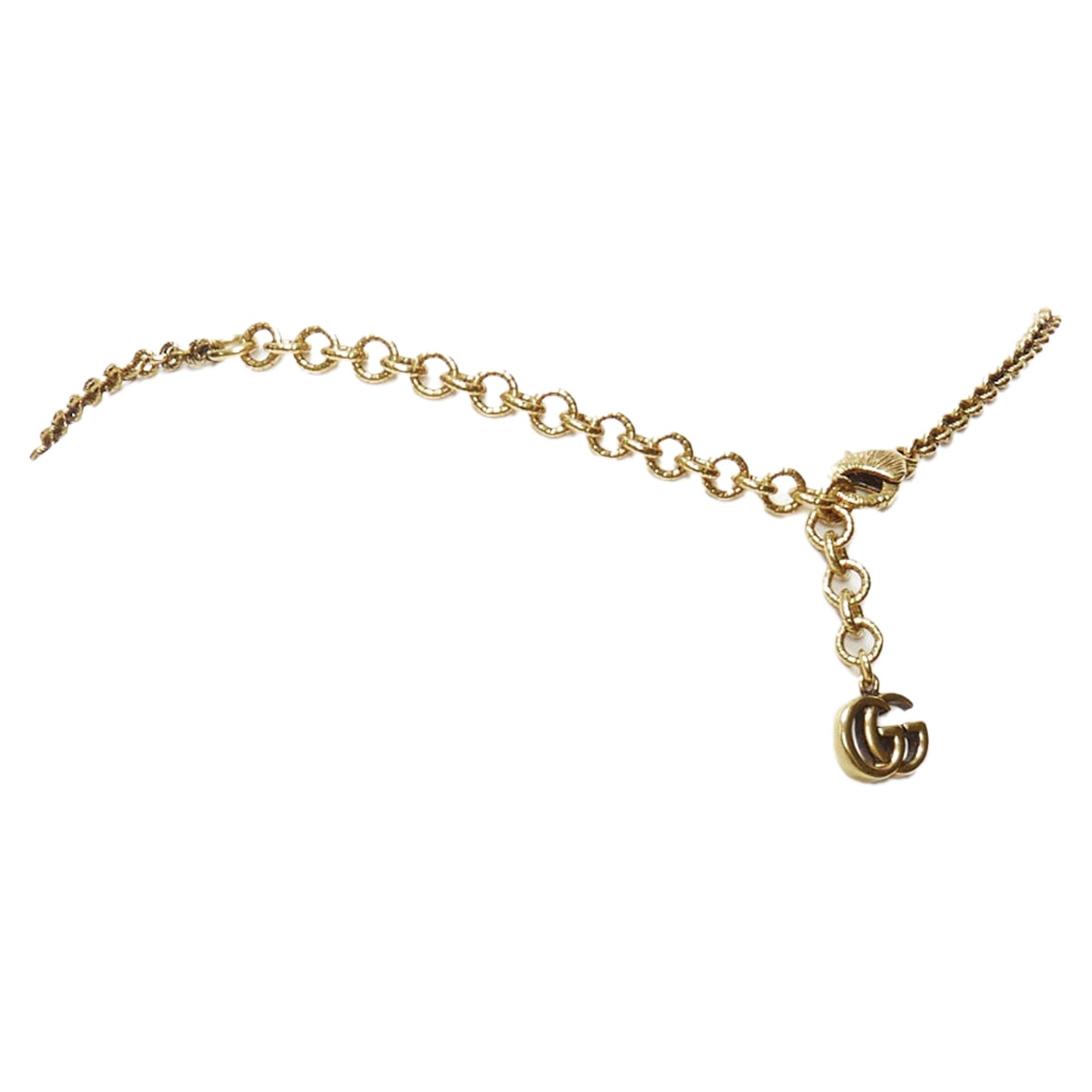 Gucci Michele resin Byzantine cross logo charm necklace
