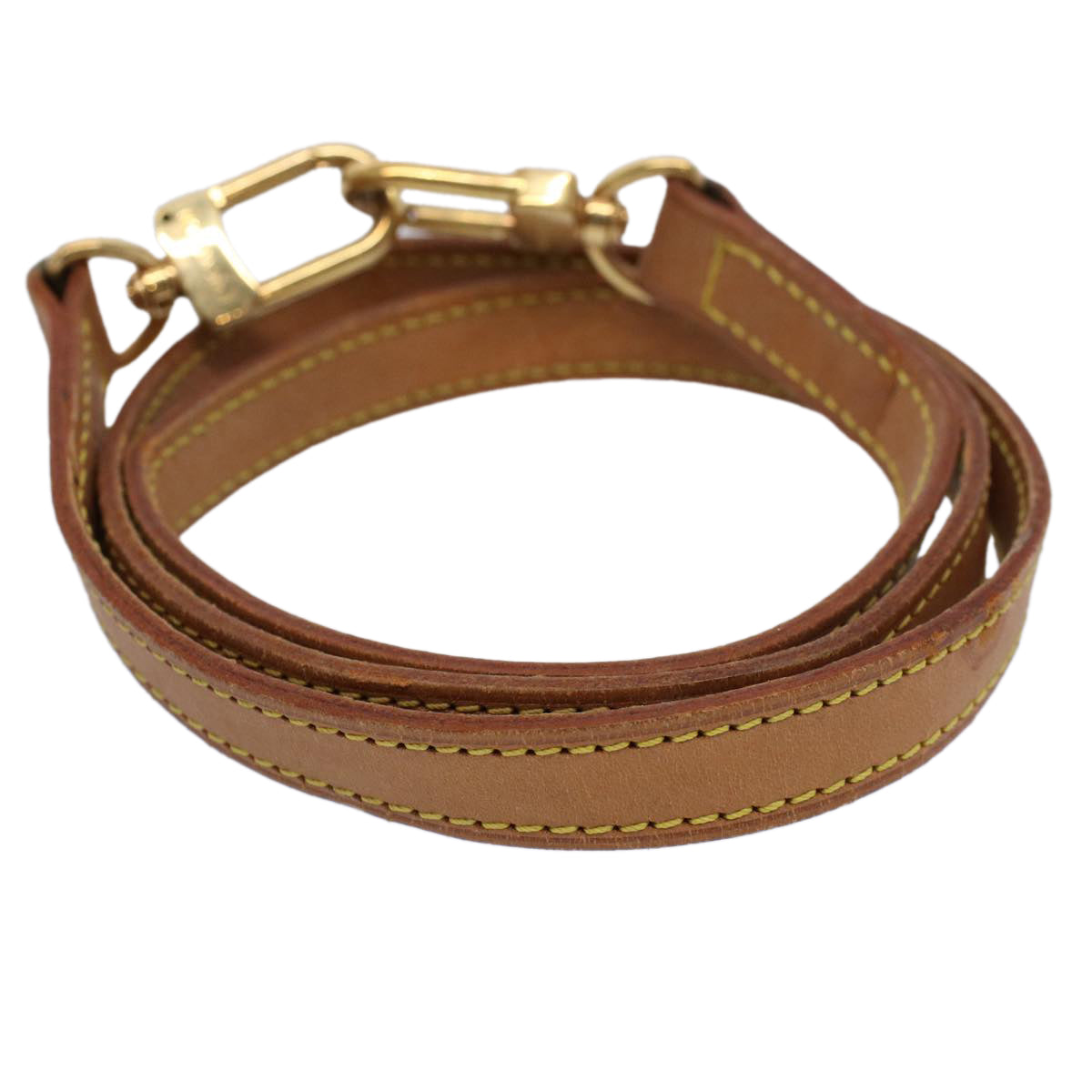LOUIS VUITTON Shoulder Strap Leather 35.8"" Beige LV 57806