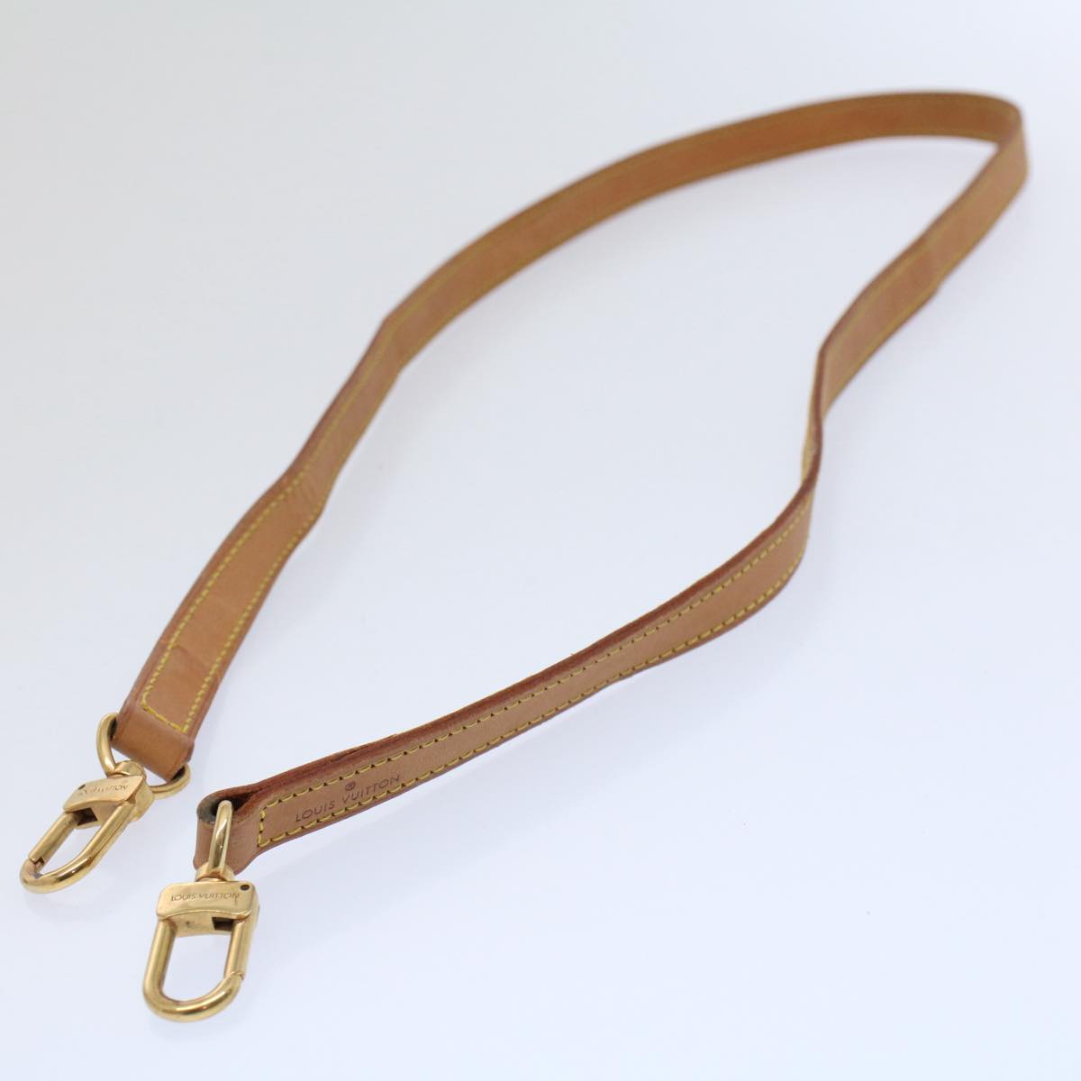 LOUIS VUITTON Shoulder Strap Leather 35.8"" Beige LV 57806