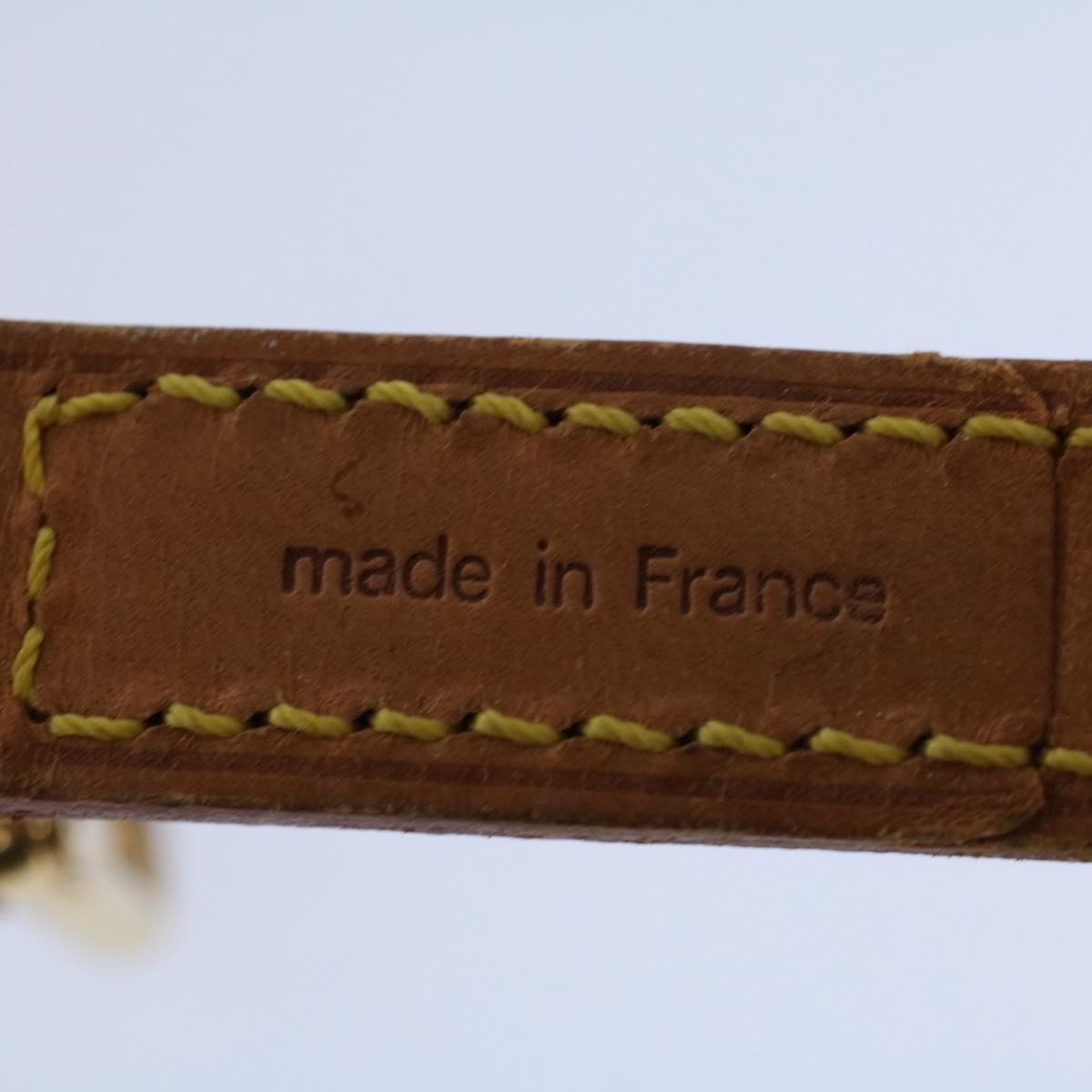 LOUIS VUITTON Shoulder Strap Leather 35.8"" Beige LV 57806